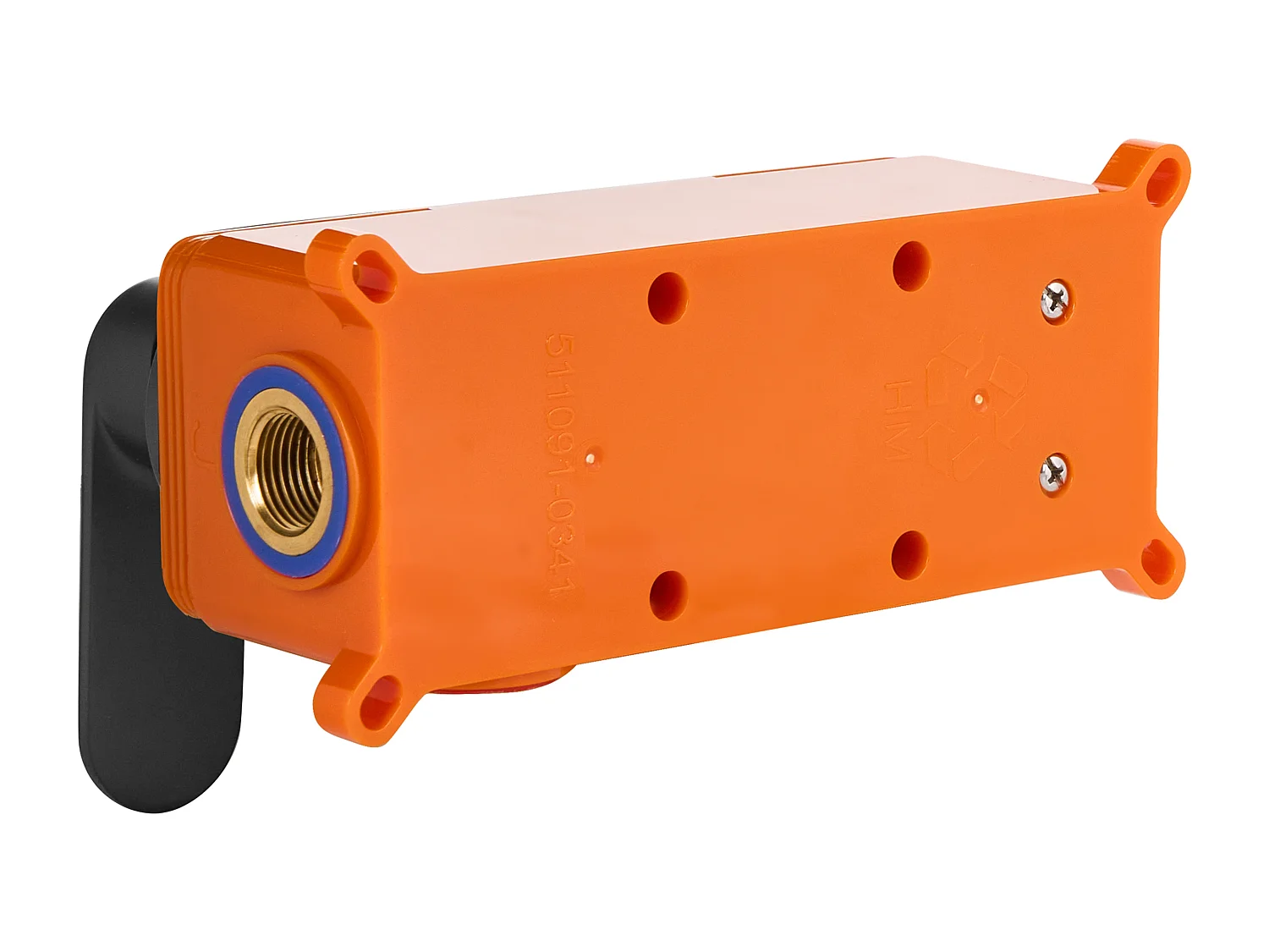 Robinet de lavabo mural GUATAVIA Laiton Noir