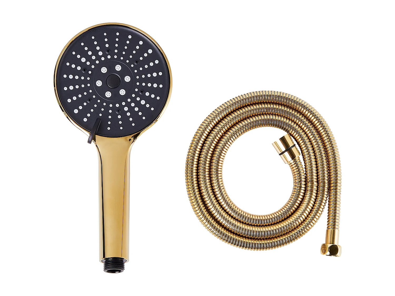 Kit de pommeau de douche avec tuyau flexible MAPIRI 6 modes Doré
