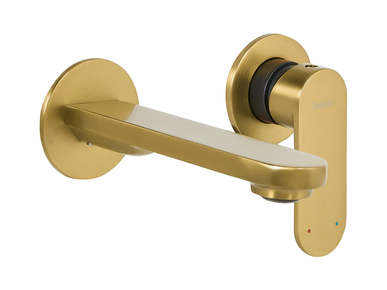 Robinet de lavabo mural GUATAVIA Laiton Doré