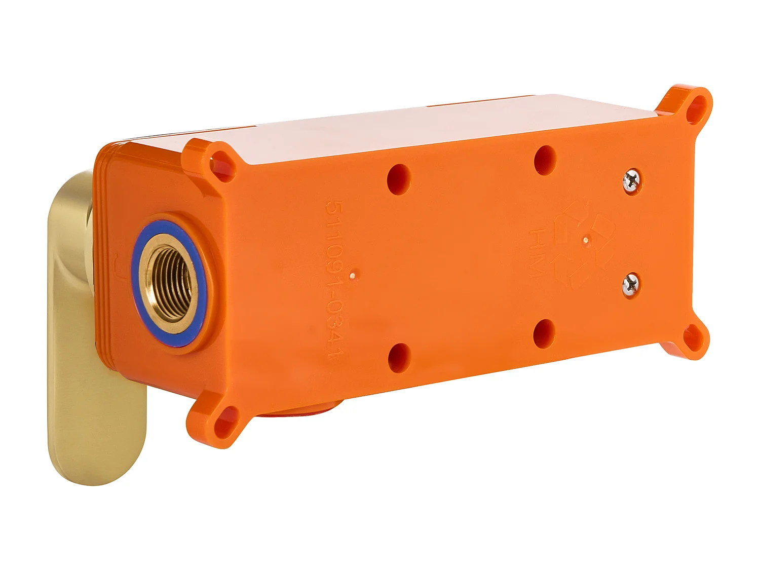 Robinet de lavabo mural GUATAVIA Laiton Doré