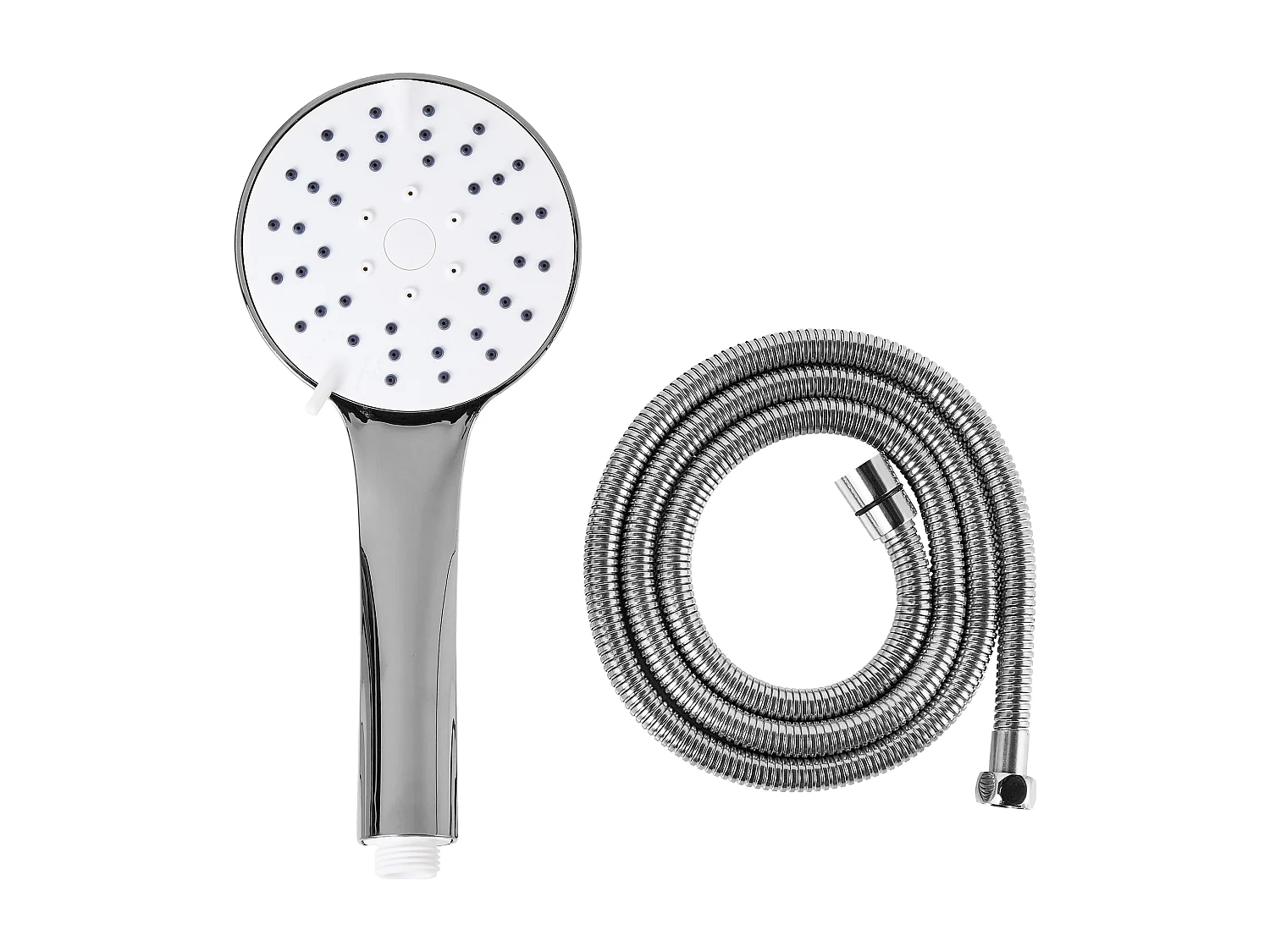 Kit de pommeau de douche avec tuyau flexible CHURUN 4 modes Argenté