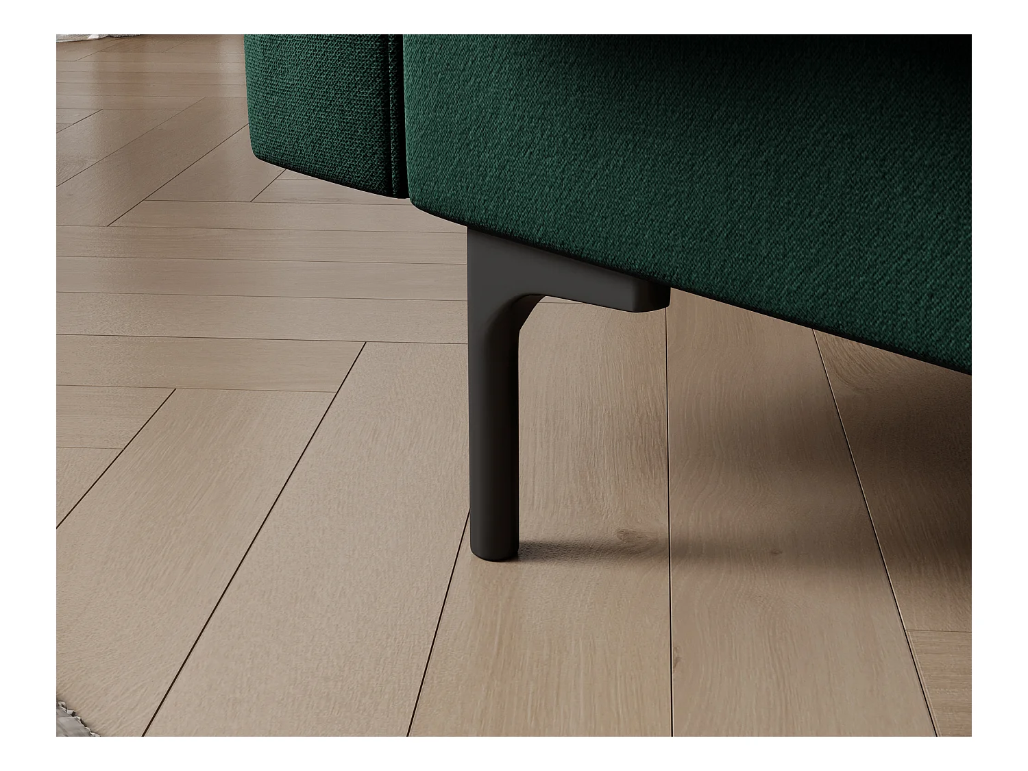 Canapé lit ROMY – Design moderne avec coffre de rangement intégré-Vert