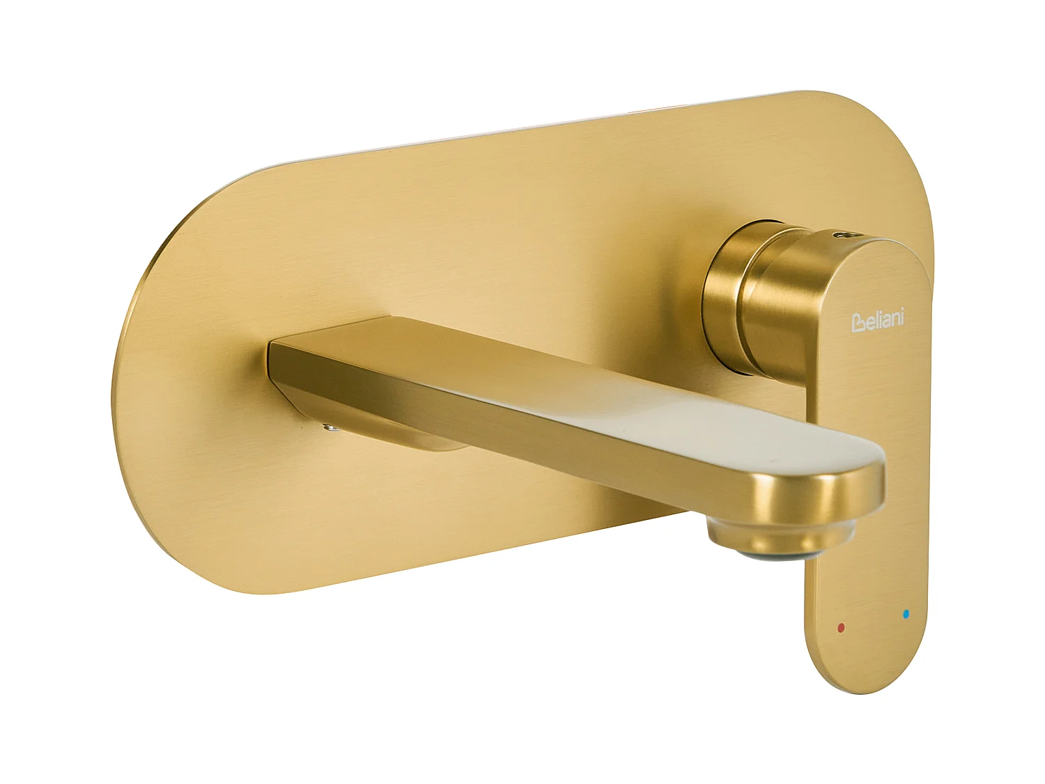 Robinet de lavabo mural CHAPALA Laiton Doré