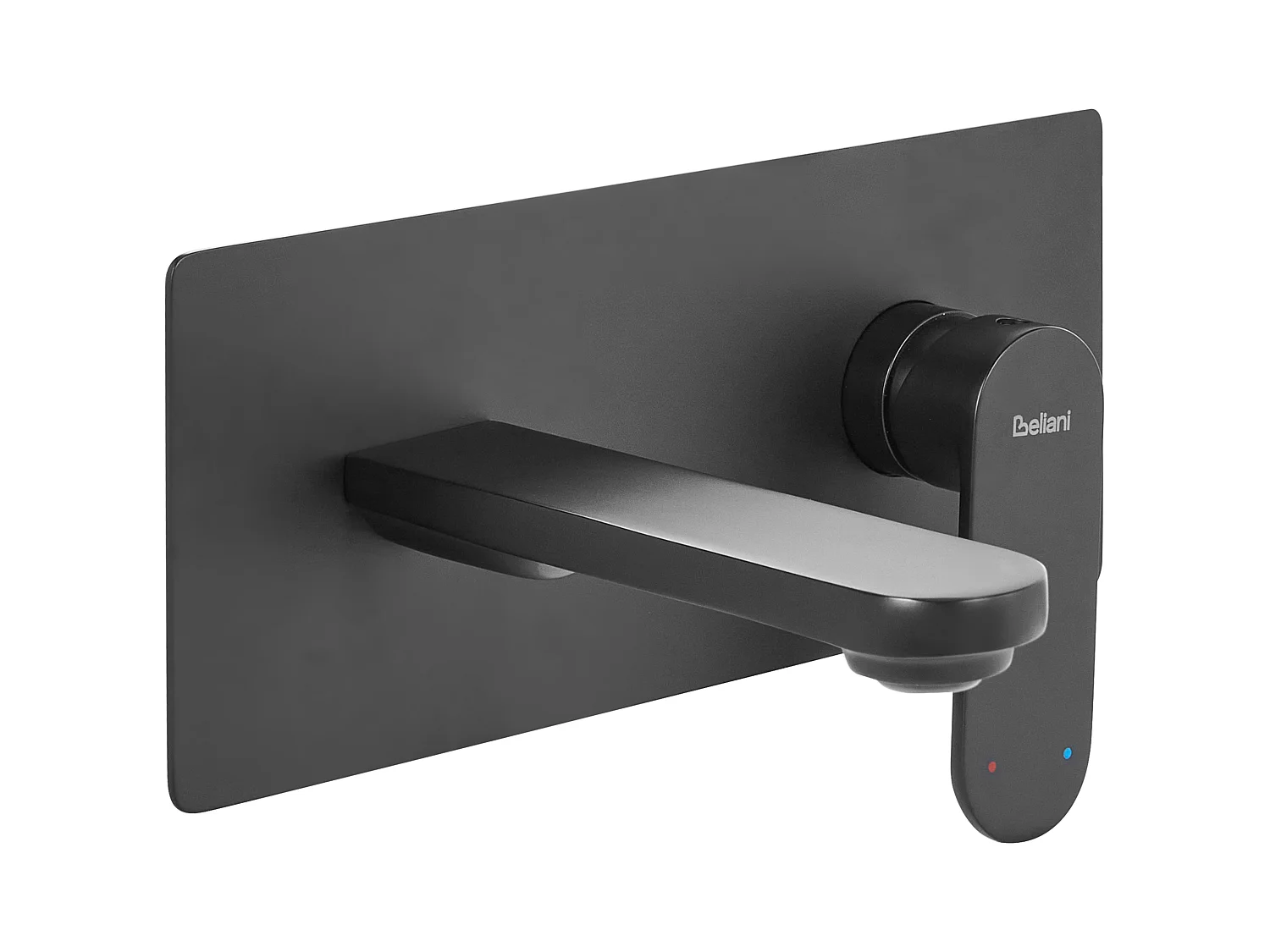 Robinet de lavabo mural CHUNGARA Laiton Noir