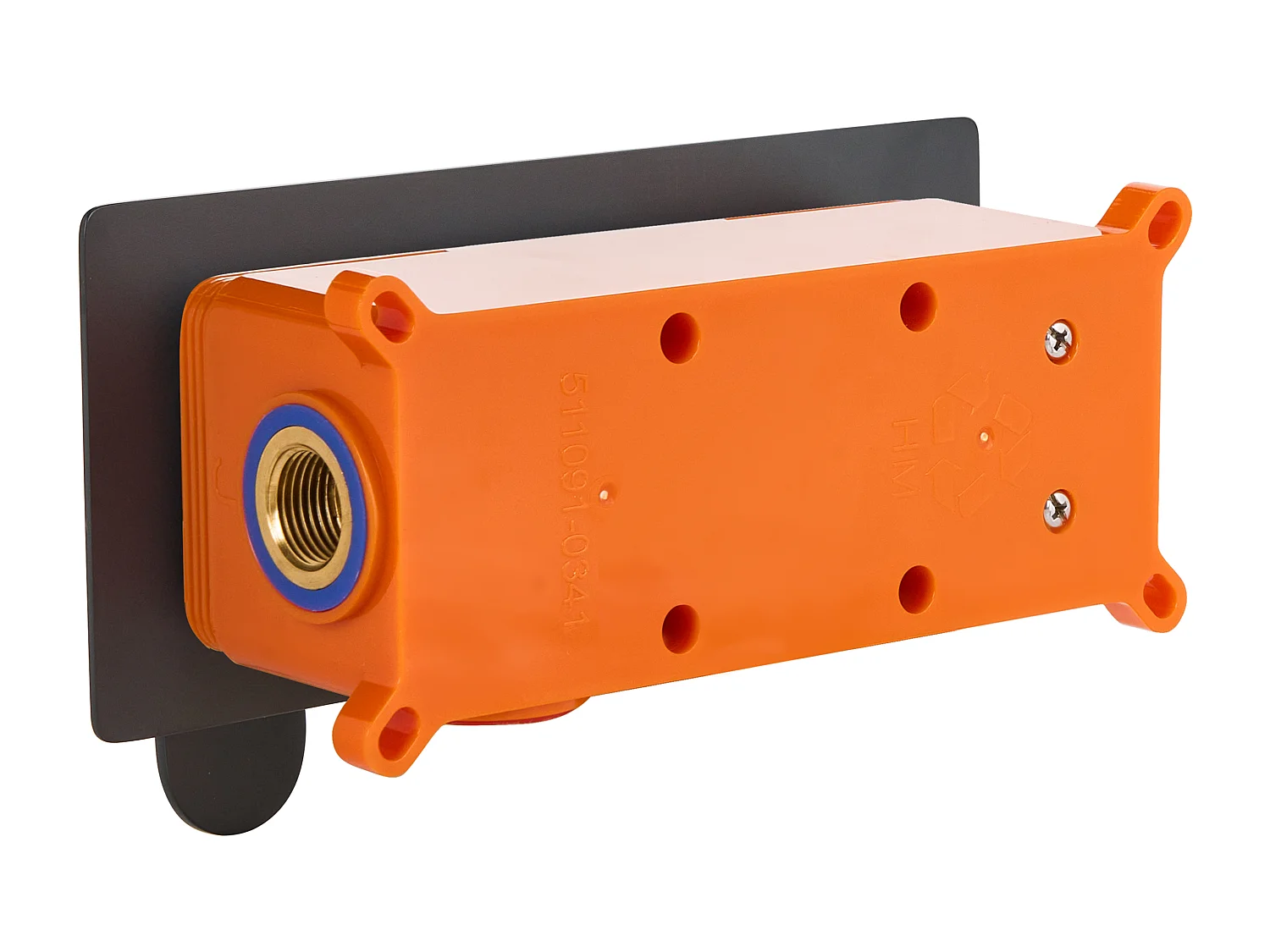 Robinet de lavabo mural CHUNGARA Laiton Noir