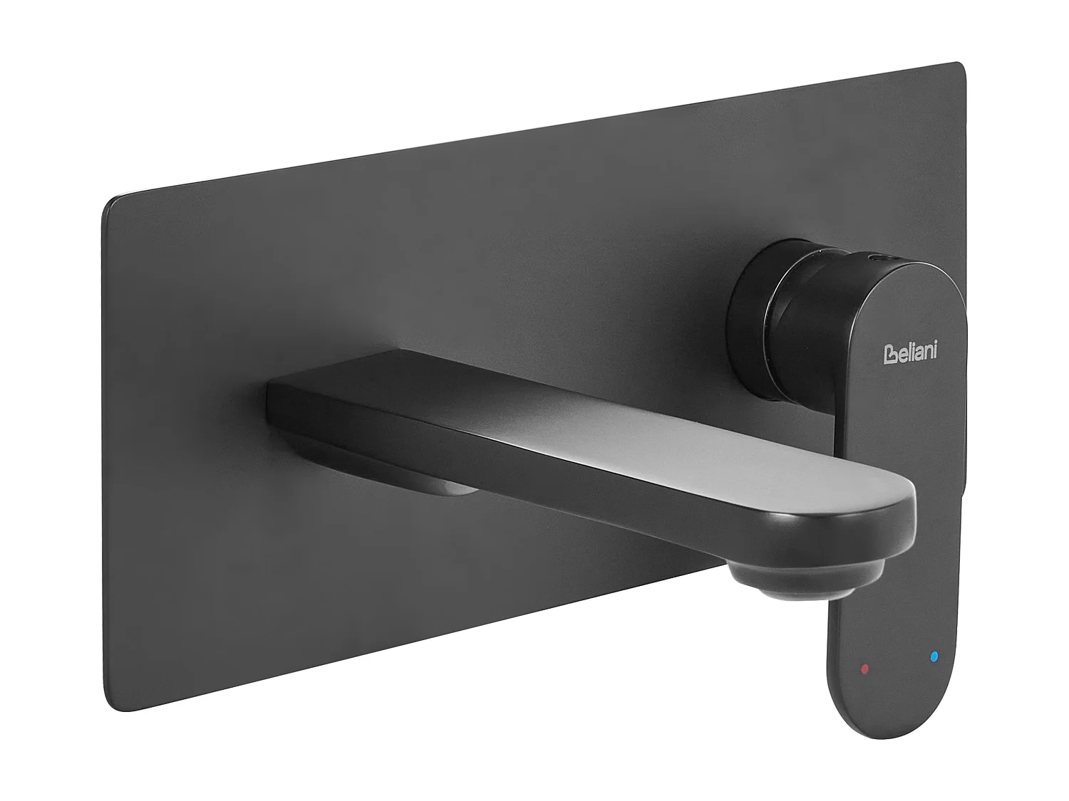 Robinet de lavabo mural CHUNGARA Laiton Noir