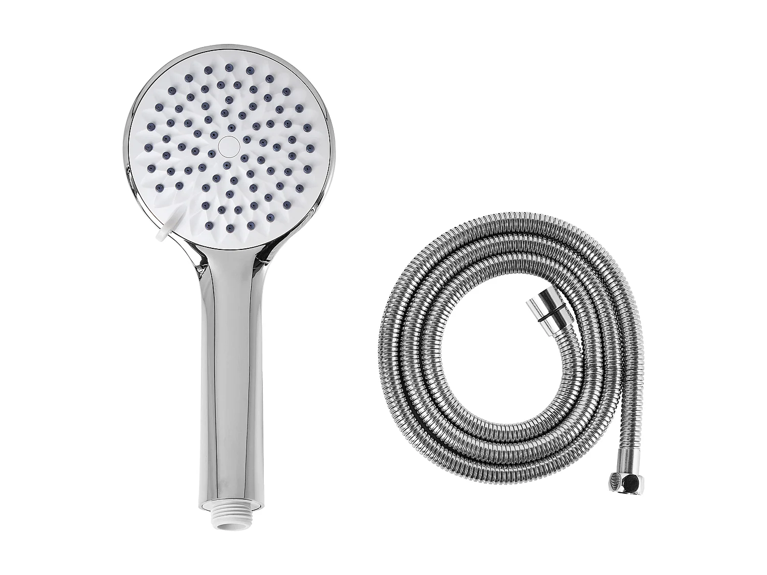 Kit de pommeau de douche avec tuyau flexible TARMA 4 modes Argenté