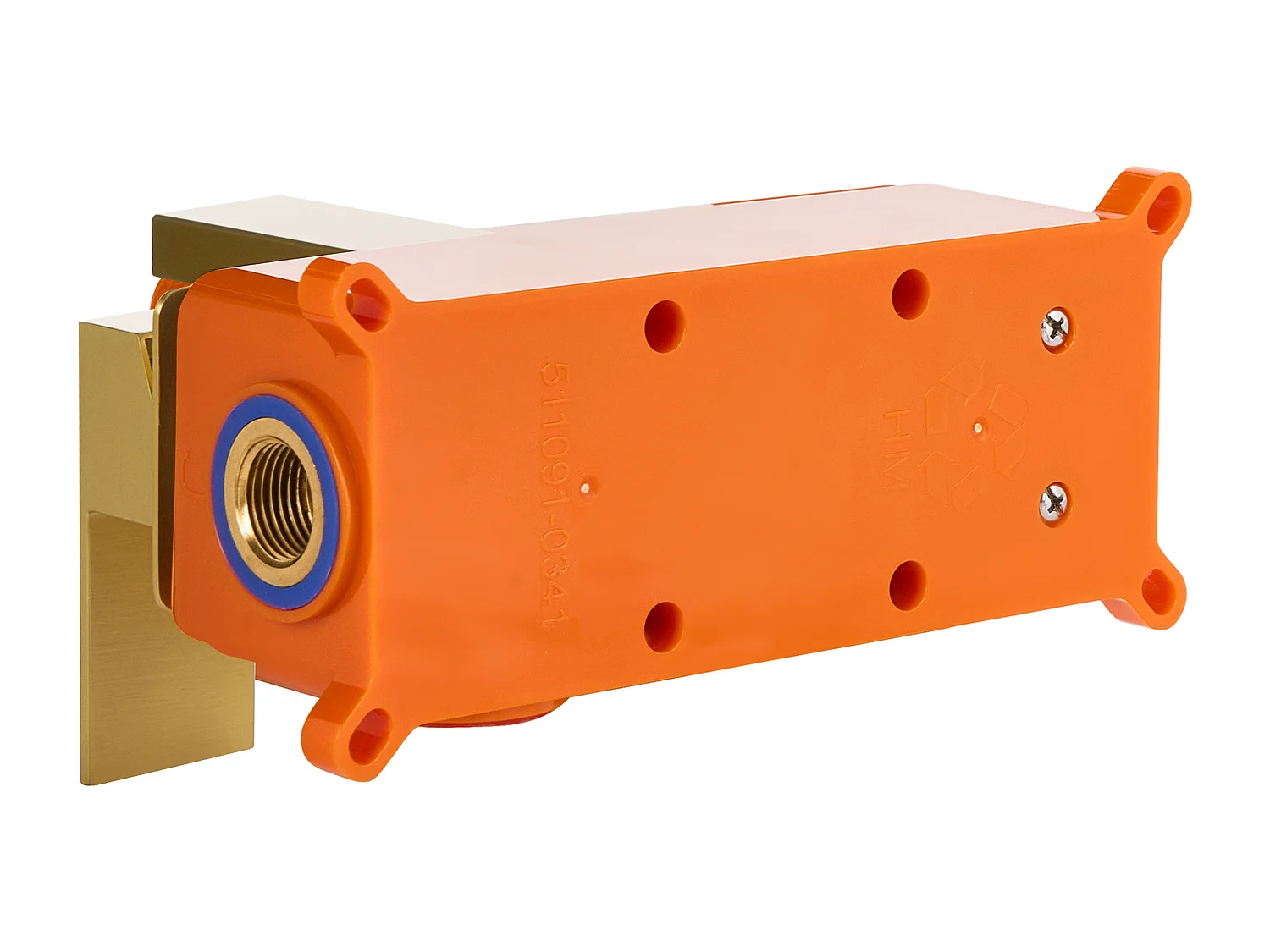 Robinet de lavabo mural ANTOFAGASTA Laiton Doré