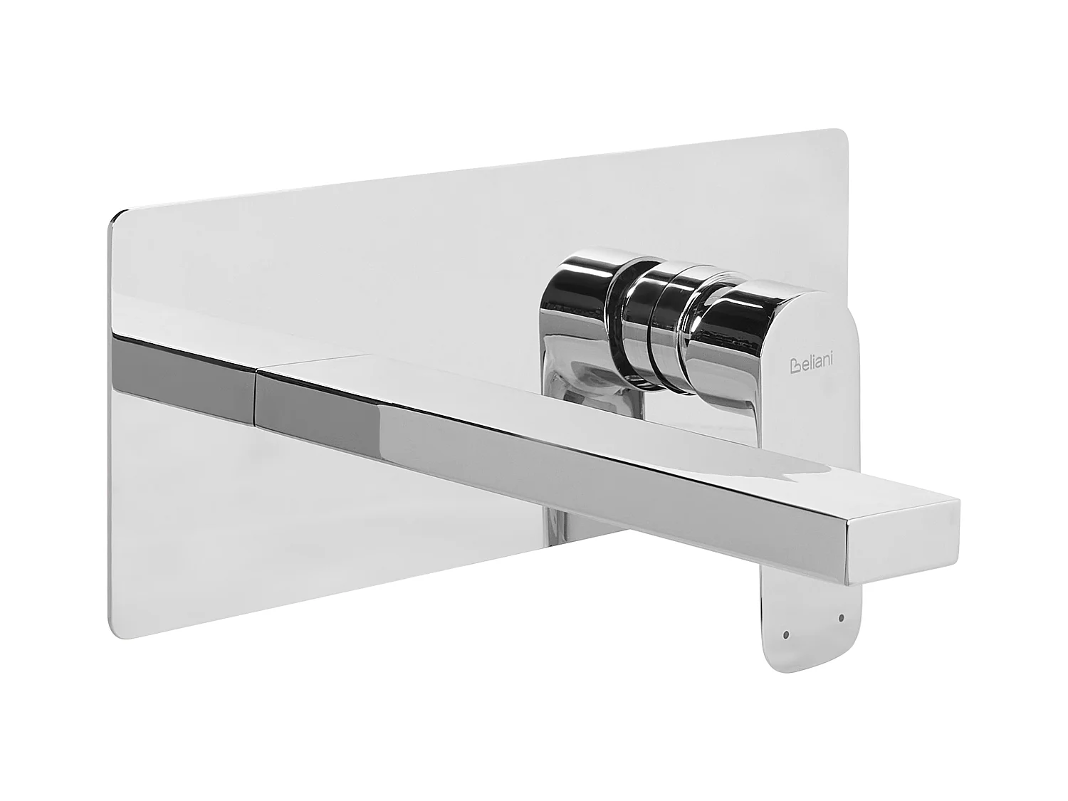 Robinet de lavabo mural DICHATO Laiton Argenté