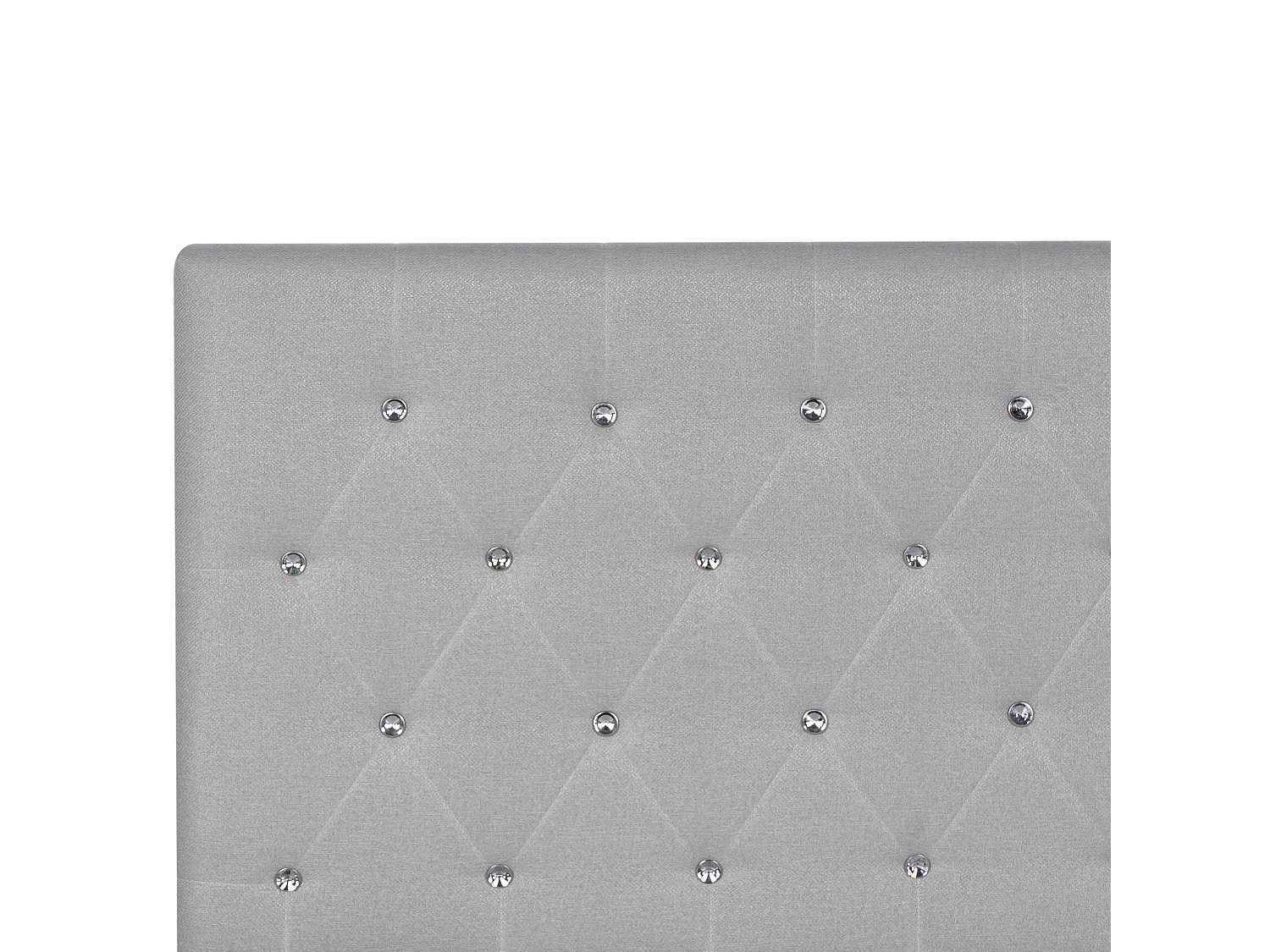 Bett mit Stauraum Stoff AMIENS 160 x 200 cm Hellgrau