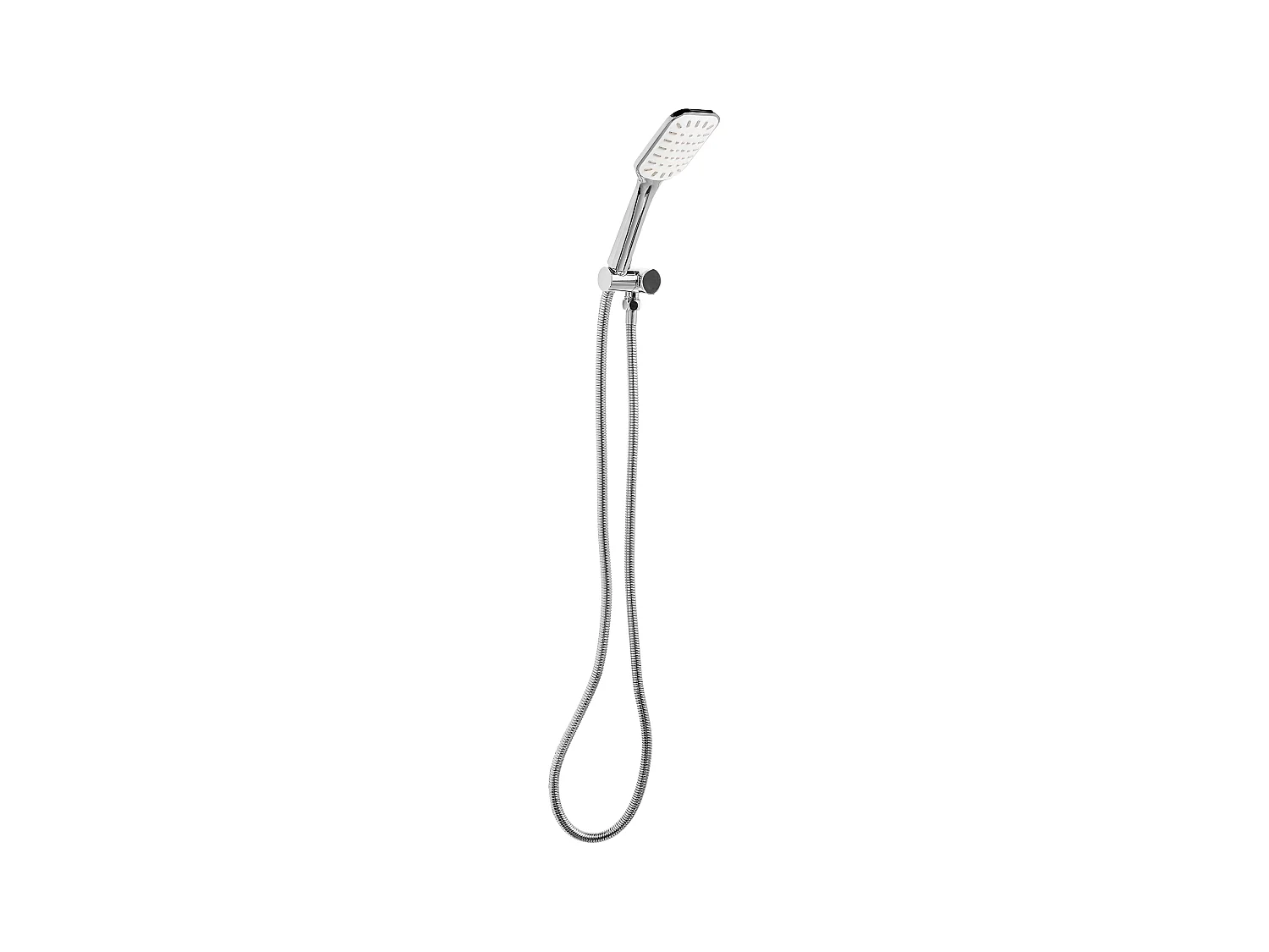 Kit de pommeau de douche avec tuyau flexible AMAJA Argenté