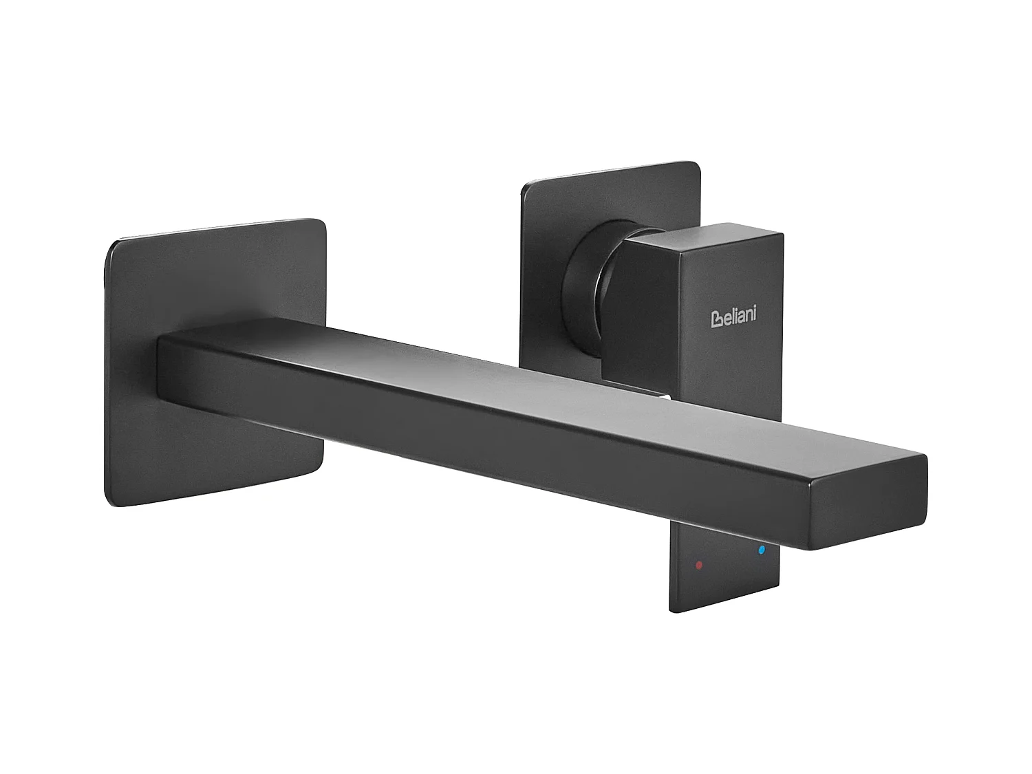 Robinet de lavabo mural ANTOFAGASTA Laiton Noir