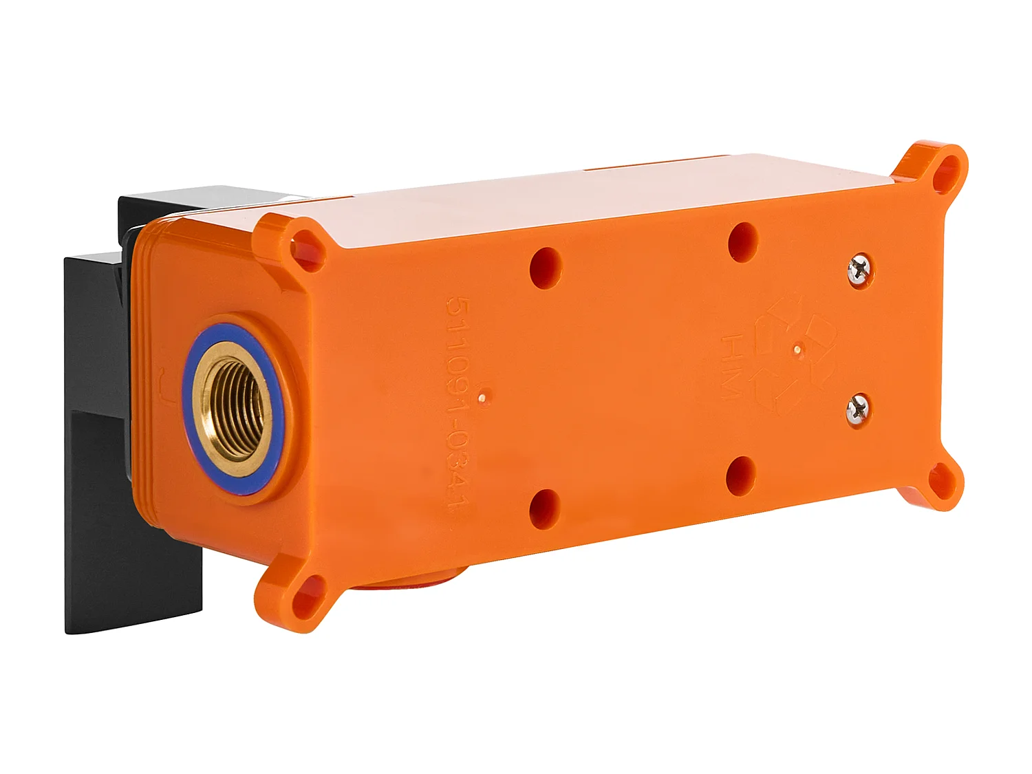 Robinet de lavabo mural ANTOFAGASTA Laiton Noir