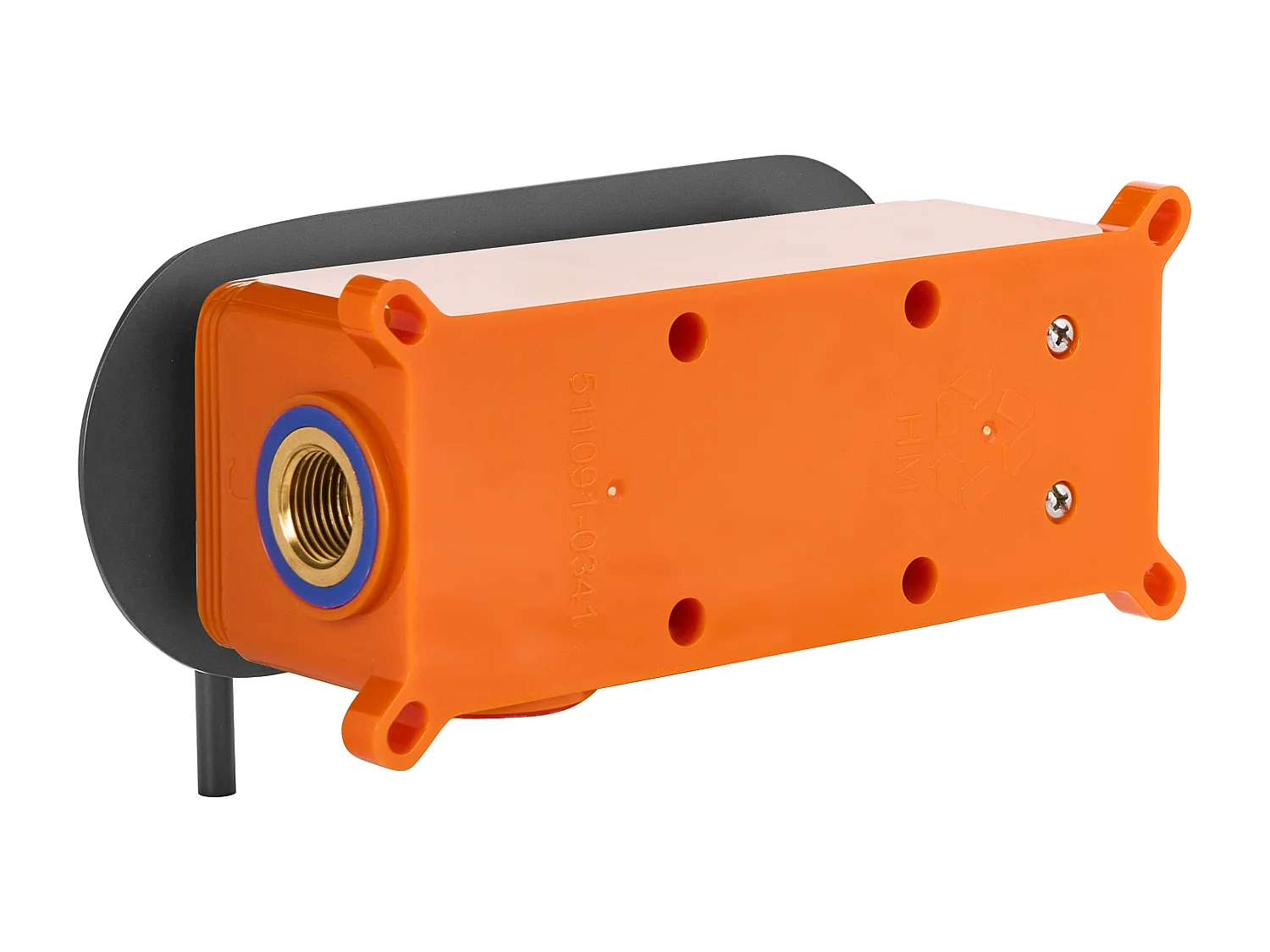 Robinet de lavabo mural GUAIBA Laiton Noir