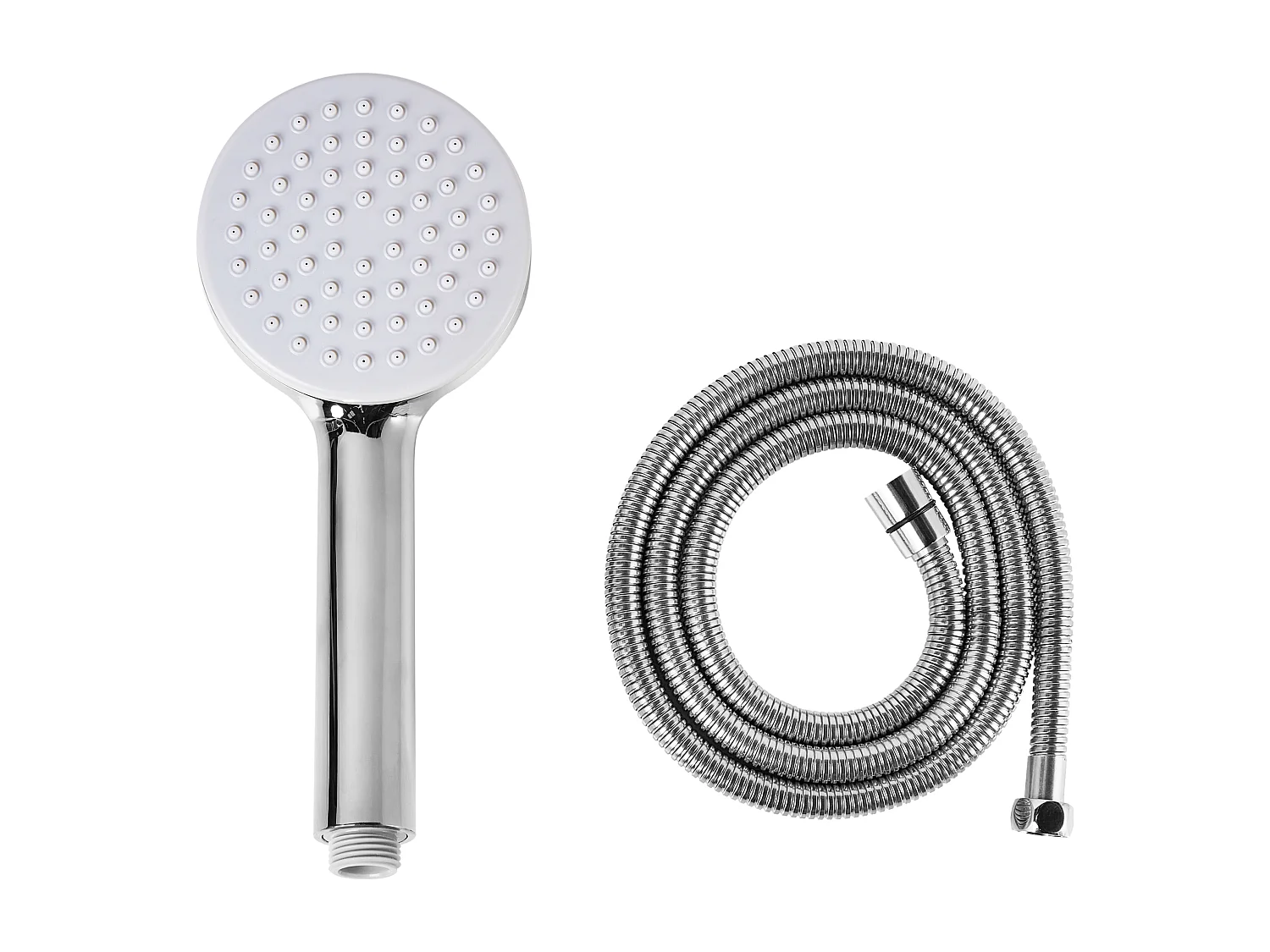 Kit de pommeau de douche avec tuyau flexible AYPATE Argenté