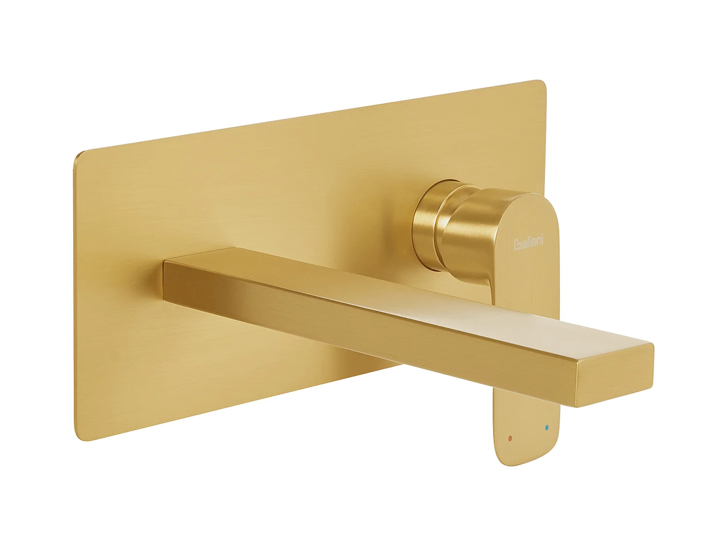 Robinet de lavabo mural DICHATO Laiton Doré