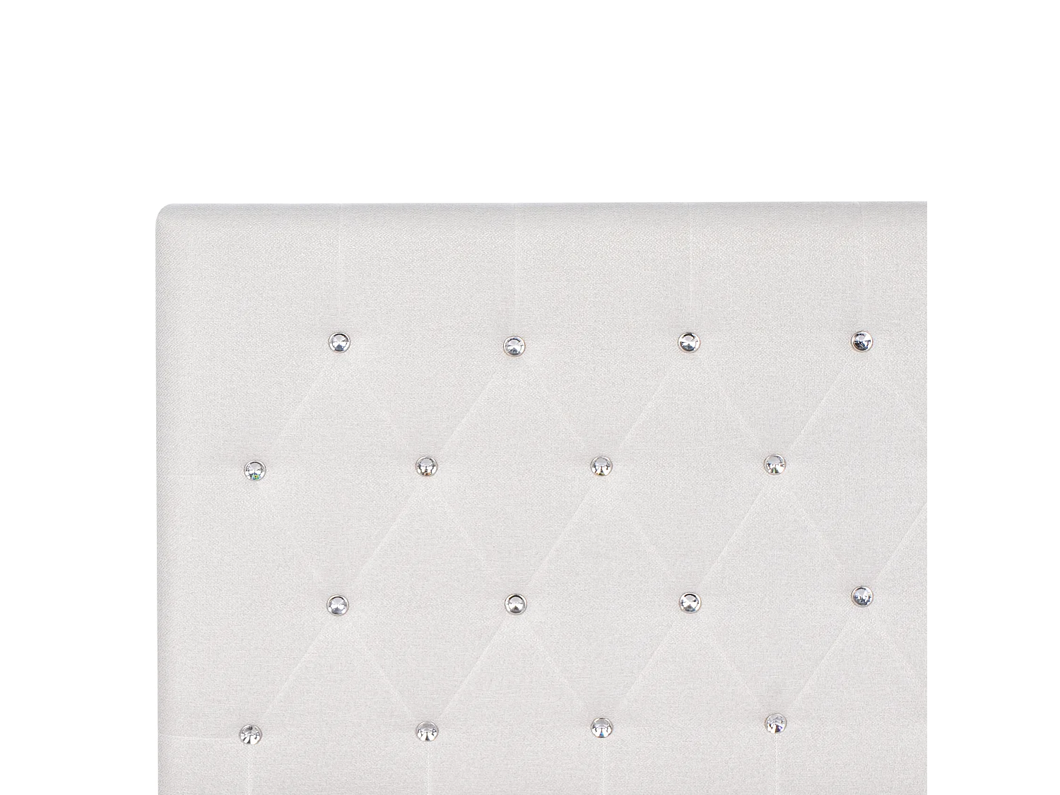 Lit ottoman Tissu AMIENS 180 x 200 cm Beige