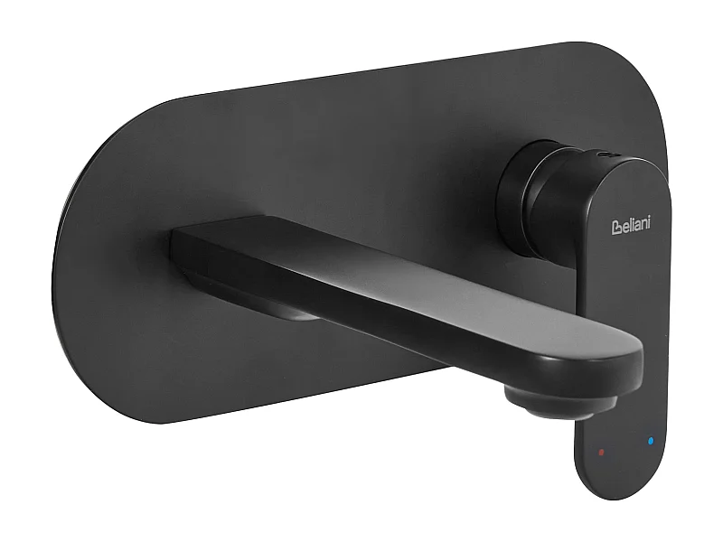 Robinet de lavabo mural CHAPALA Laiton Noir