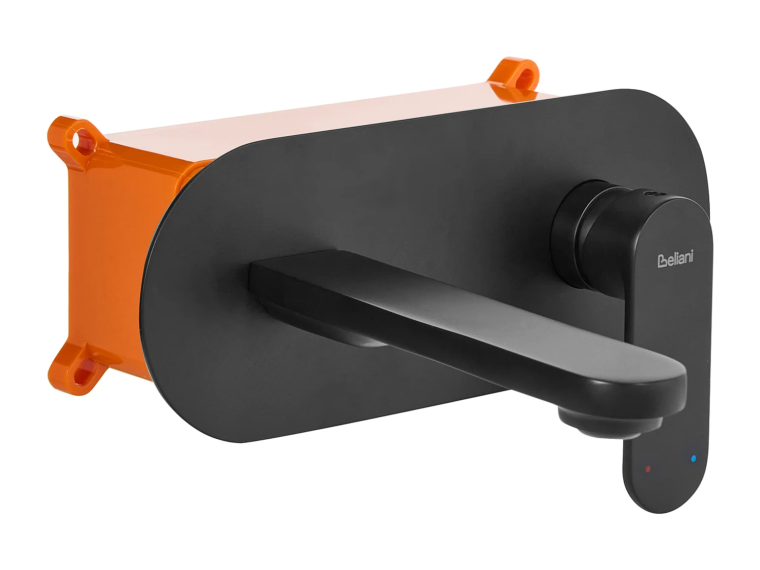 Robinet de lavabo mural CHAPALA Laiton Noir