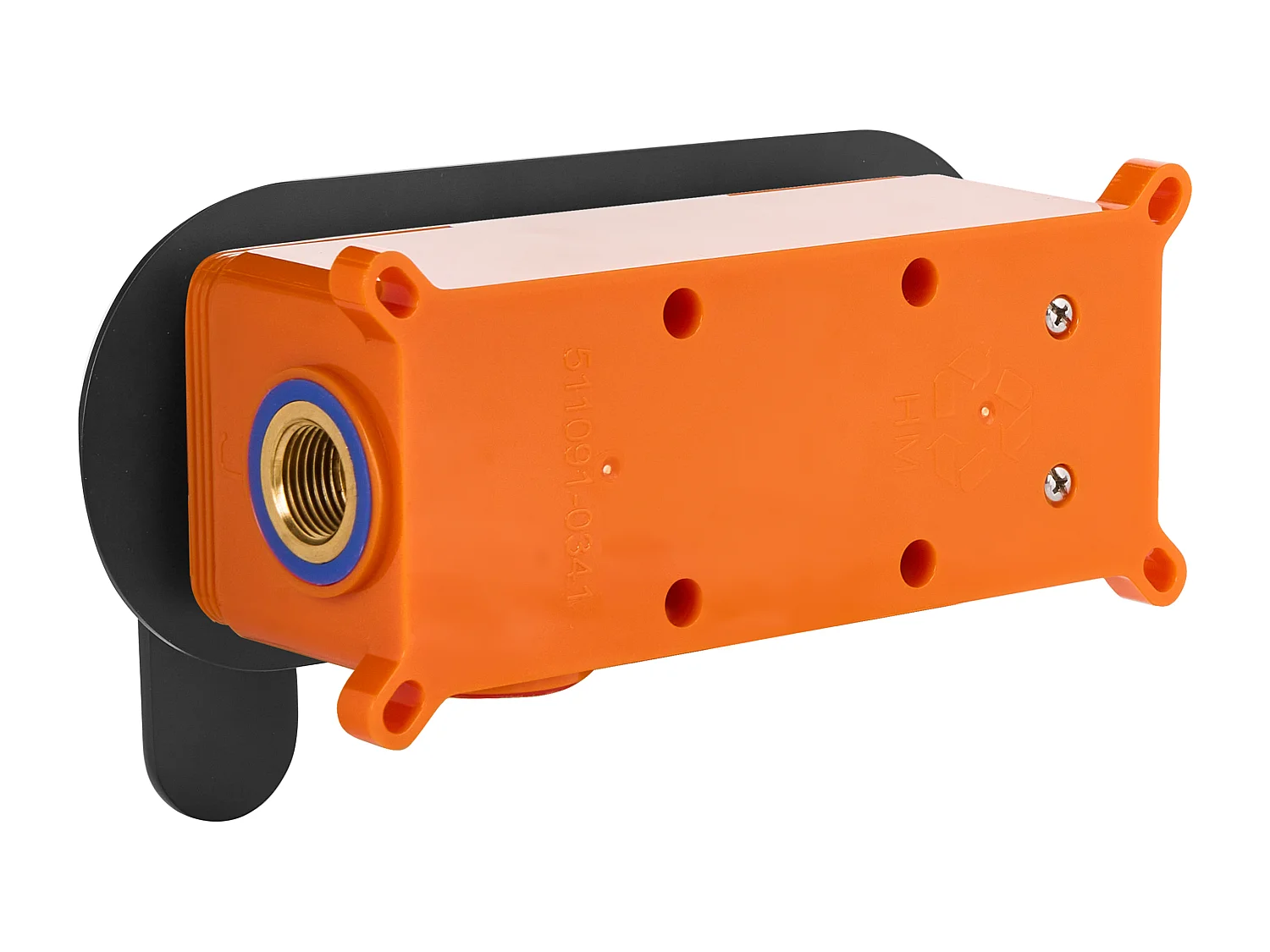 Robinet de lavabo mural CHAPALA Laiton Noir