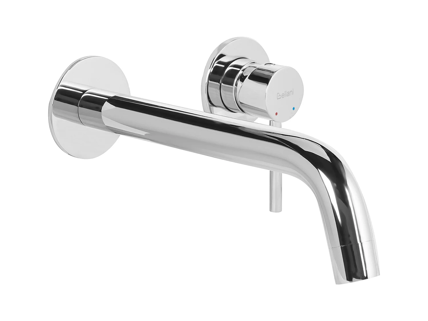 Robinet de lavabo mural TRAFUL Laiton Argenté