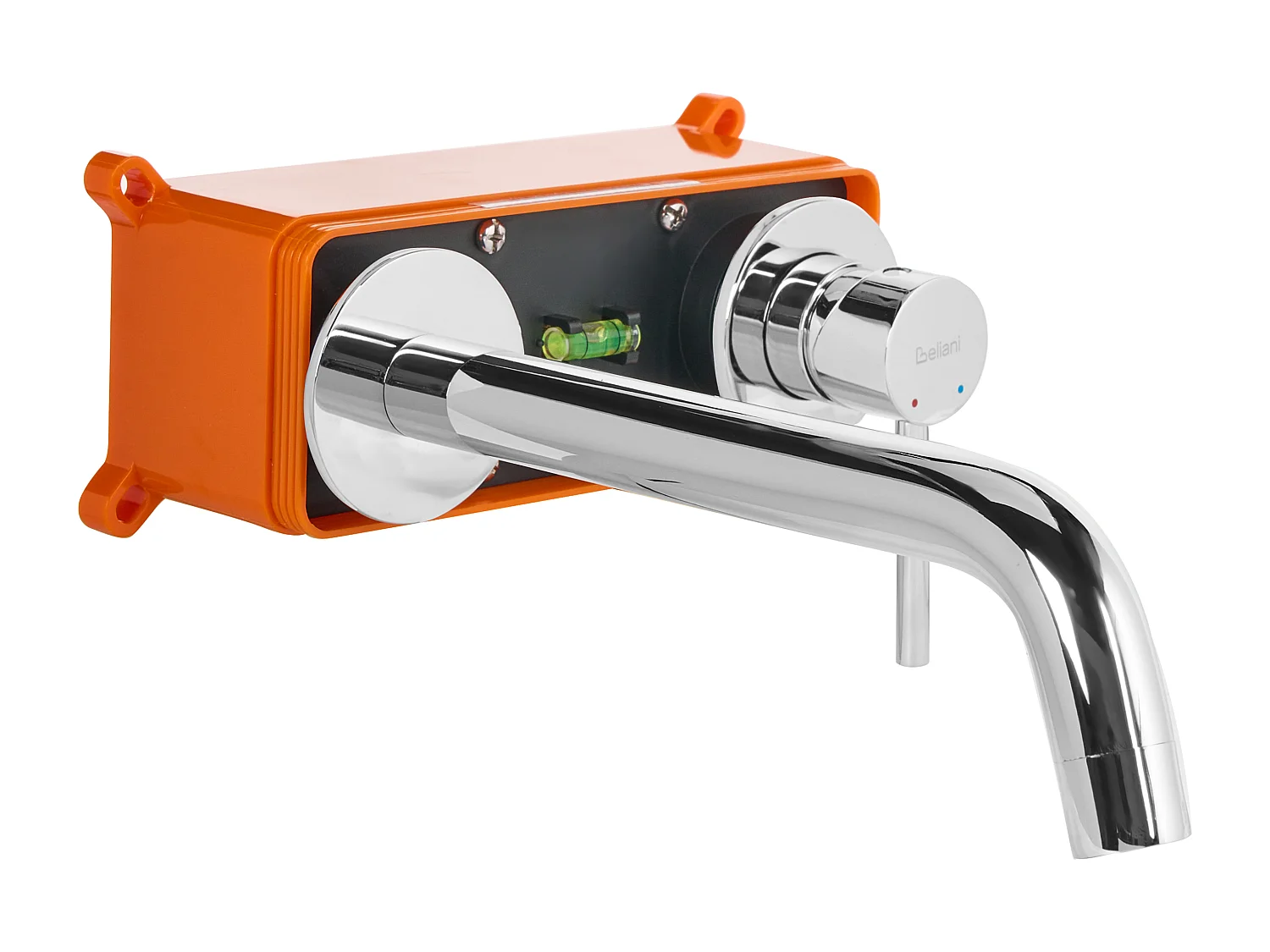 Robinet de lavabo mural TRAFUL Laiton Argenté