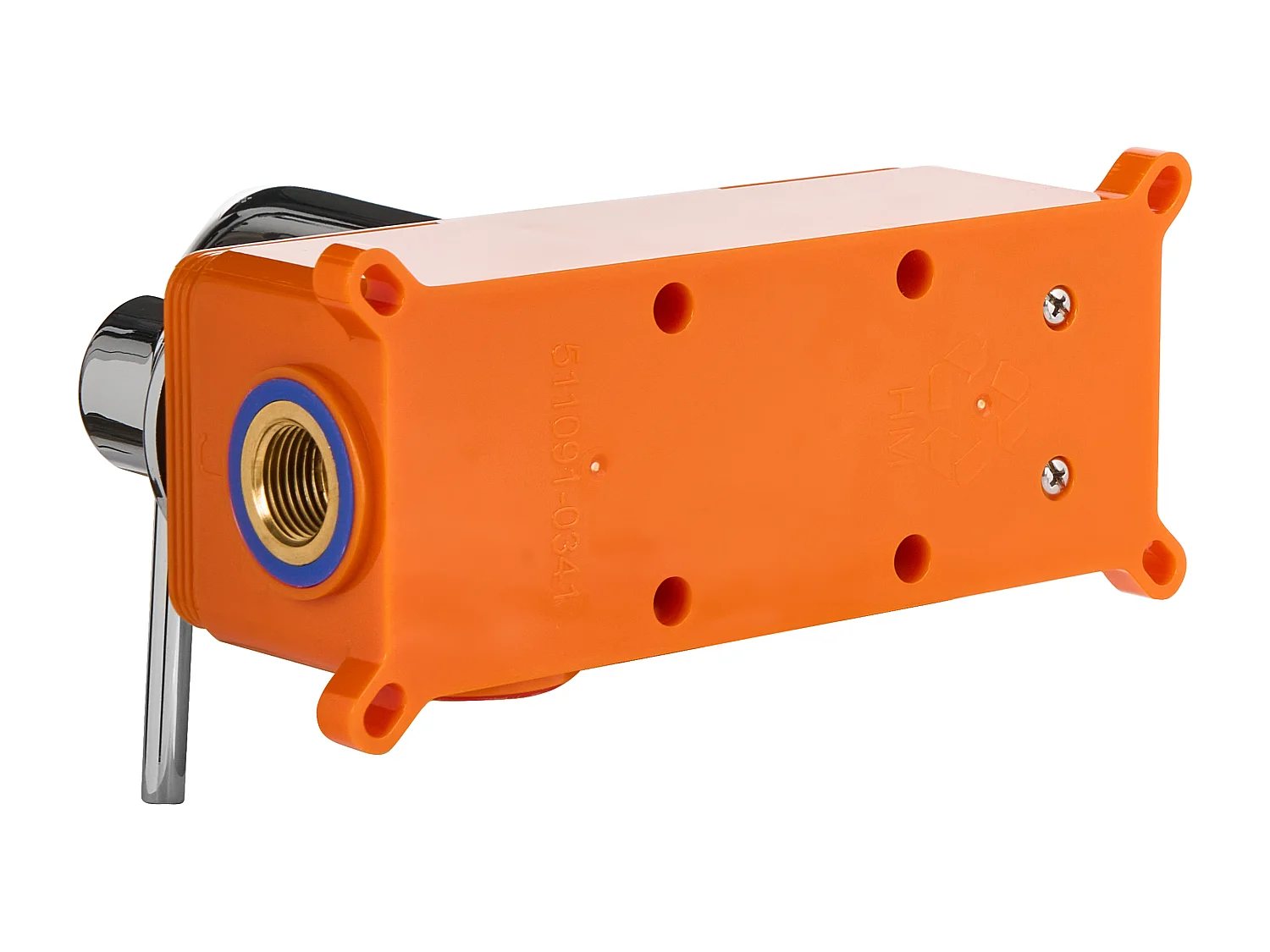 Robinet de lavabo mural TRAFUL Laiton Argenté