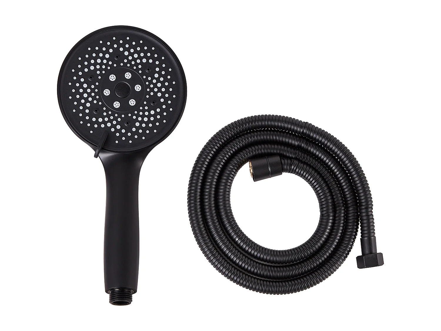 Kit de pommeau de douche avec tuyau flexible ICHMA 5 modes Noir