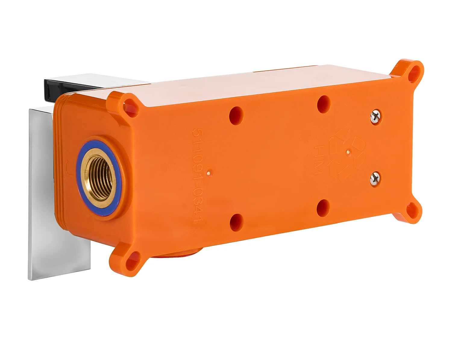 Robinet de lavabo mural ANTOFAGASTA Laiton Argenté