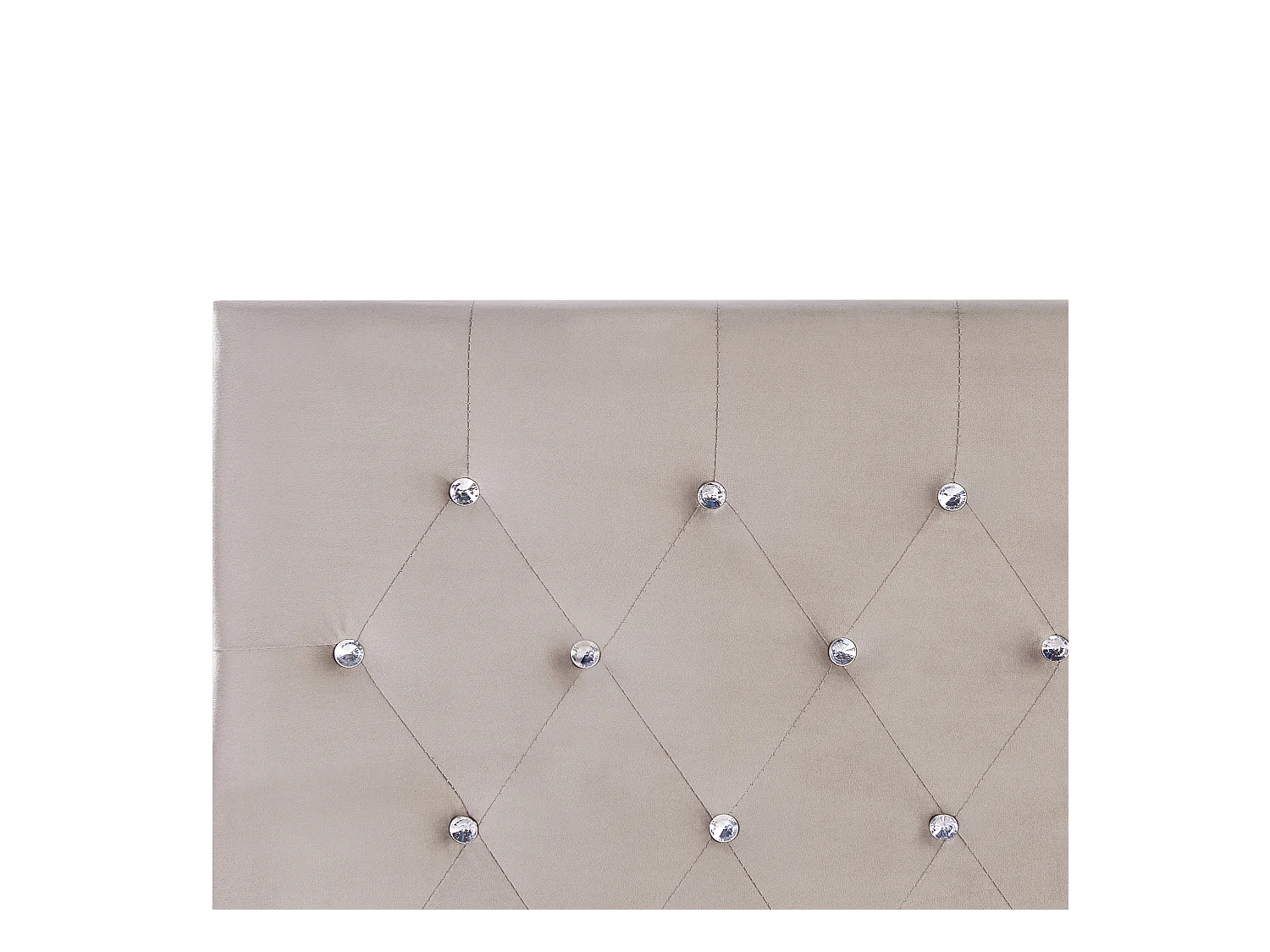 Lit ottoman Velours AMIENS 160 x 200 cm Taupe