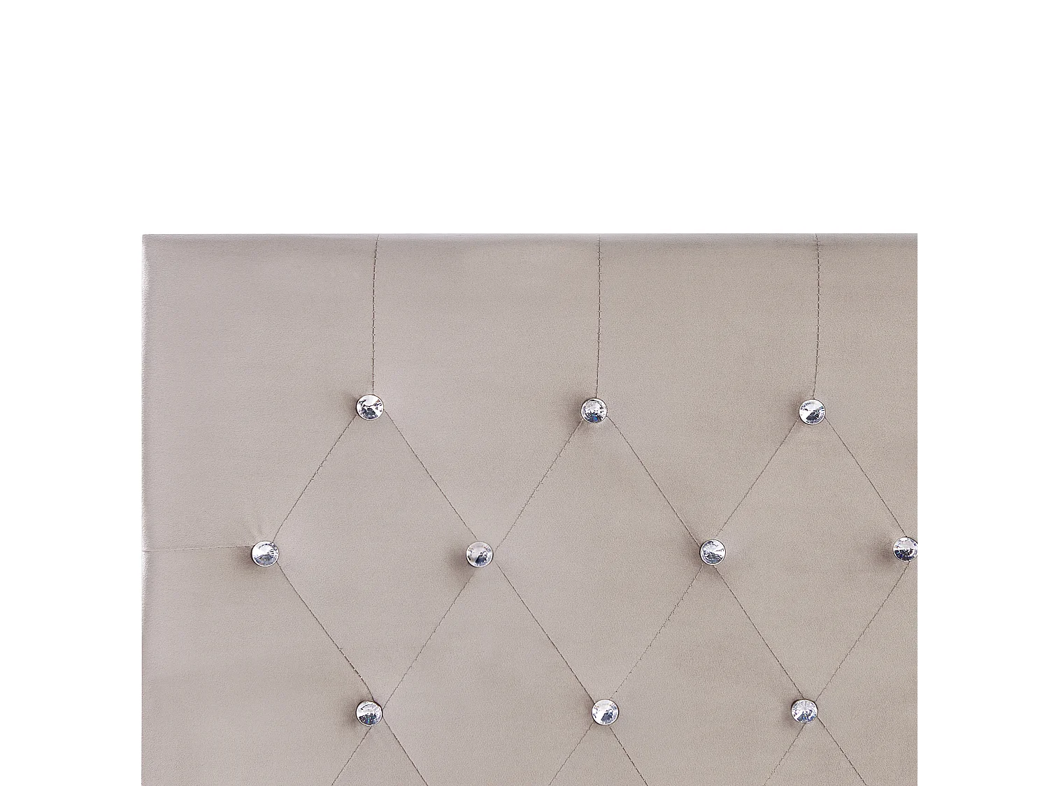 Lit ottoman Velours AMIENS 160 x 200 cm Taupe