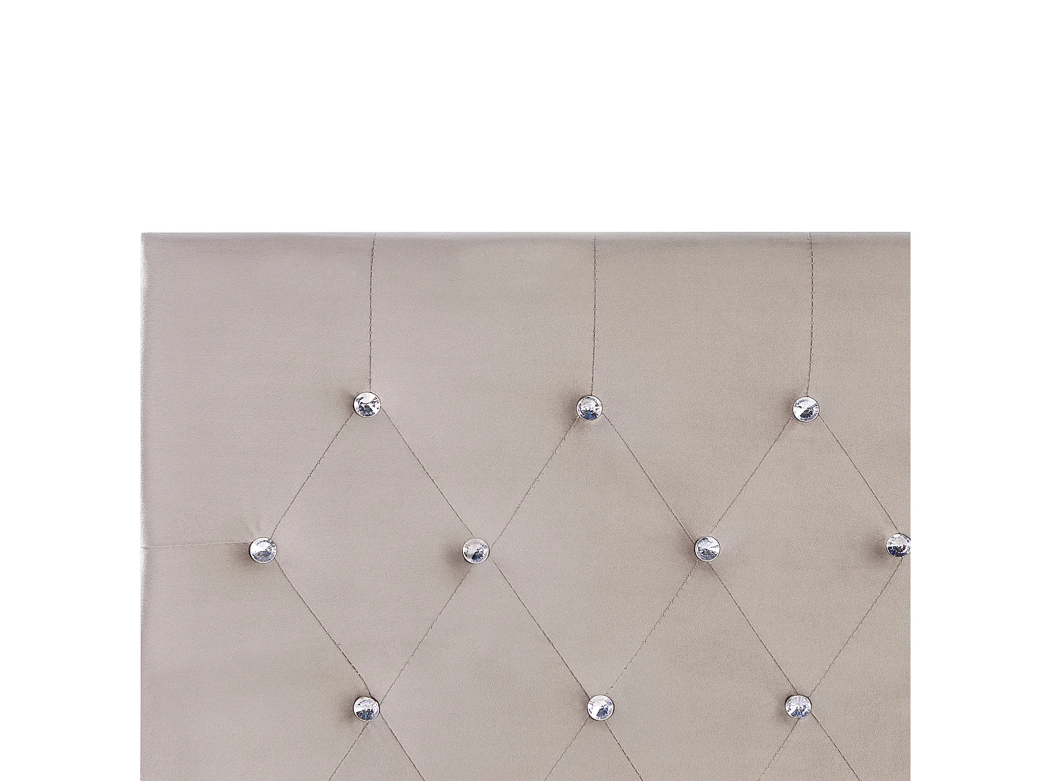 Letto contenitore Velluto AMIENS 160 x 200 cm Tortora