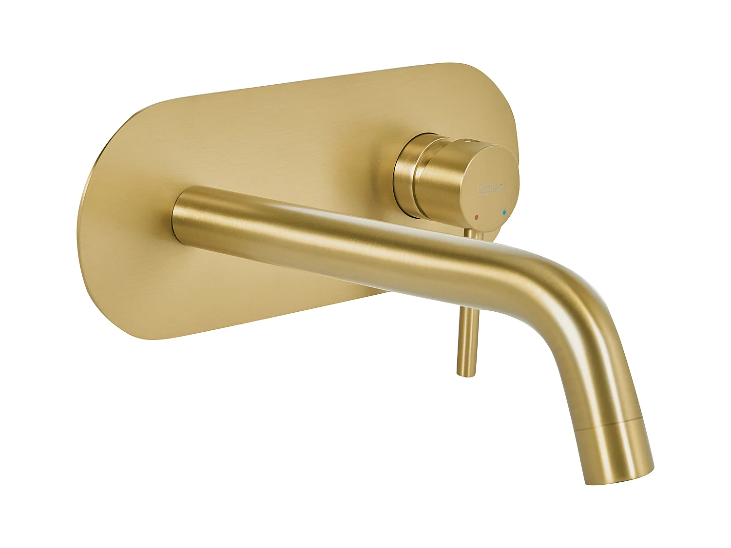 Robinet de lavabo mural GUAIBA Laiton Doré