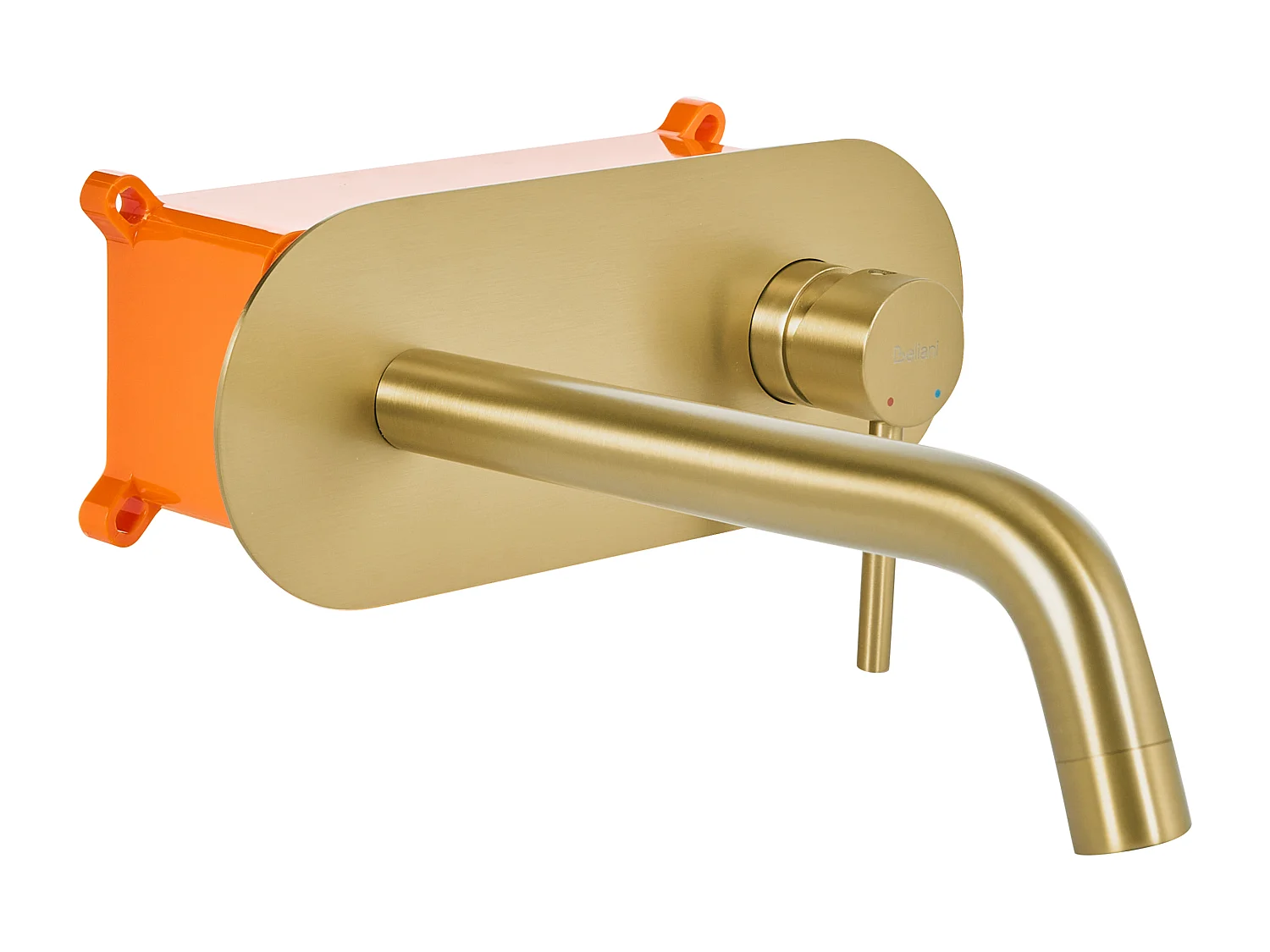 Robinet de lavabo mural GUAIBA Laiton Doré