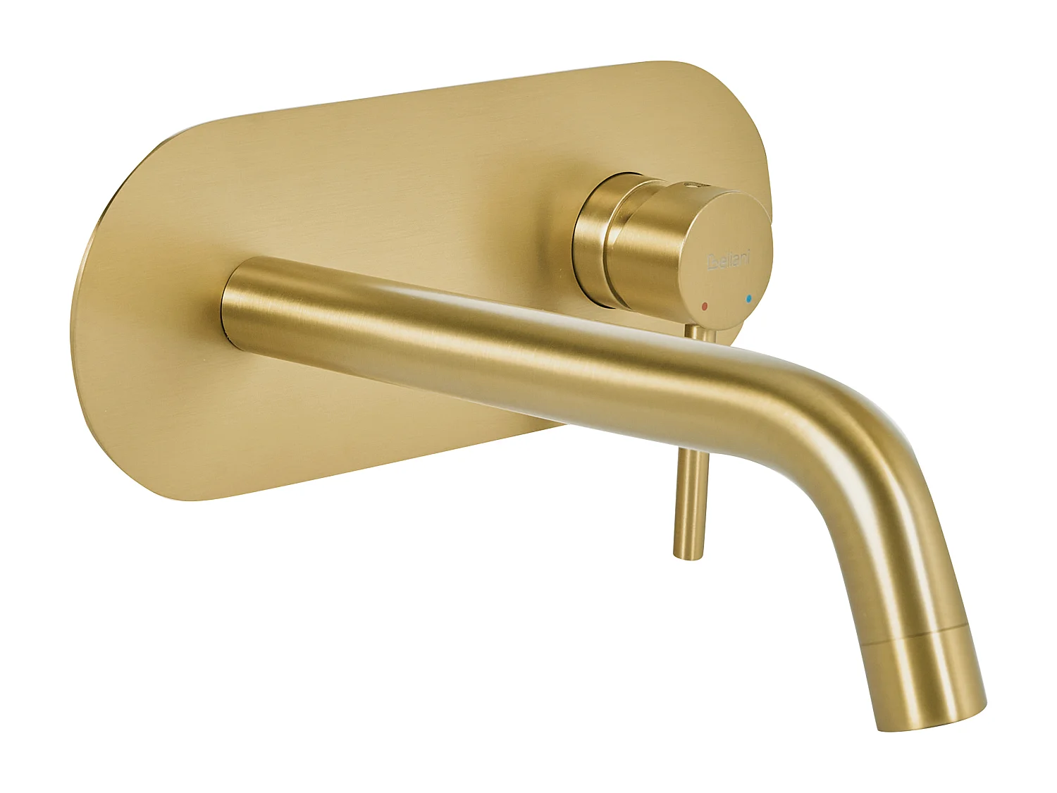 Robinet de lavabo mural GUAIBA Laiton Doré