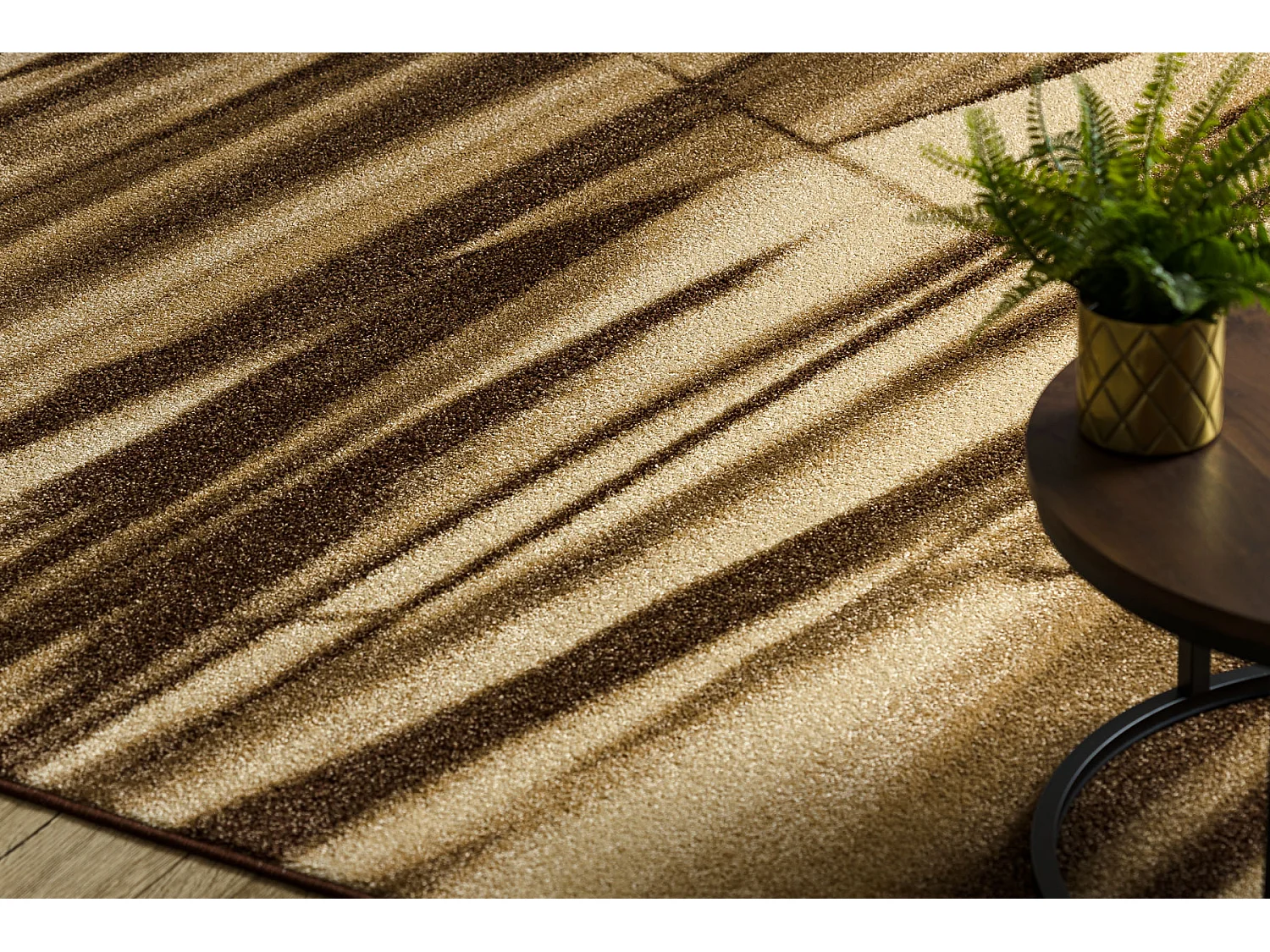 Tapis KARMEL ARABICA marron 160x220 cm