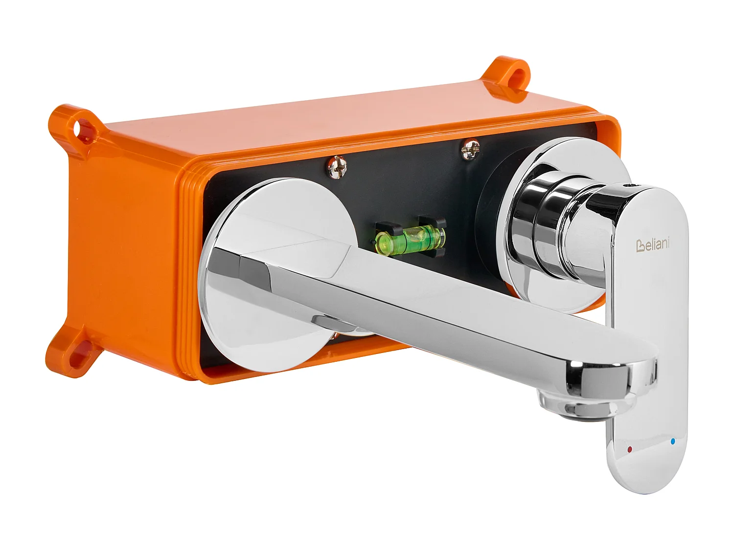 Robinet de lavabo mural GUATAVIA Laiton Argenté