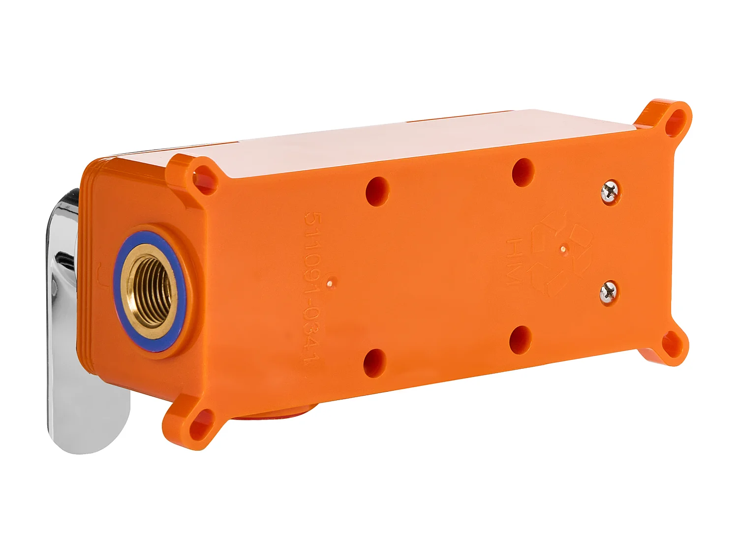 Robinet de lavabo mural GUATAVIA Laiton Argenté