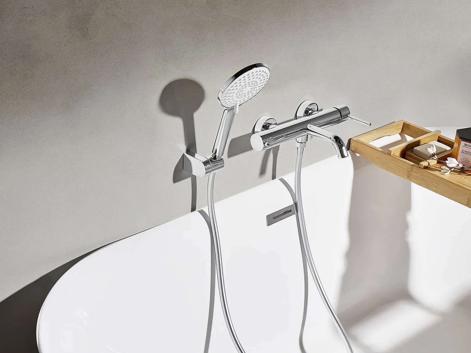 Robinet de douche mural MELIQUINA Argenté