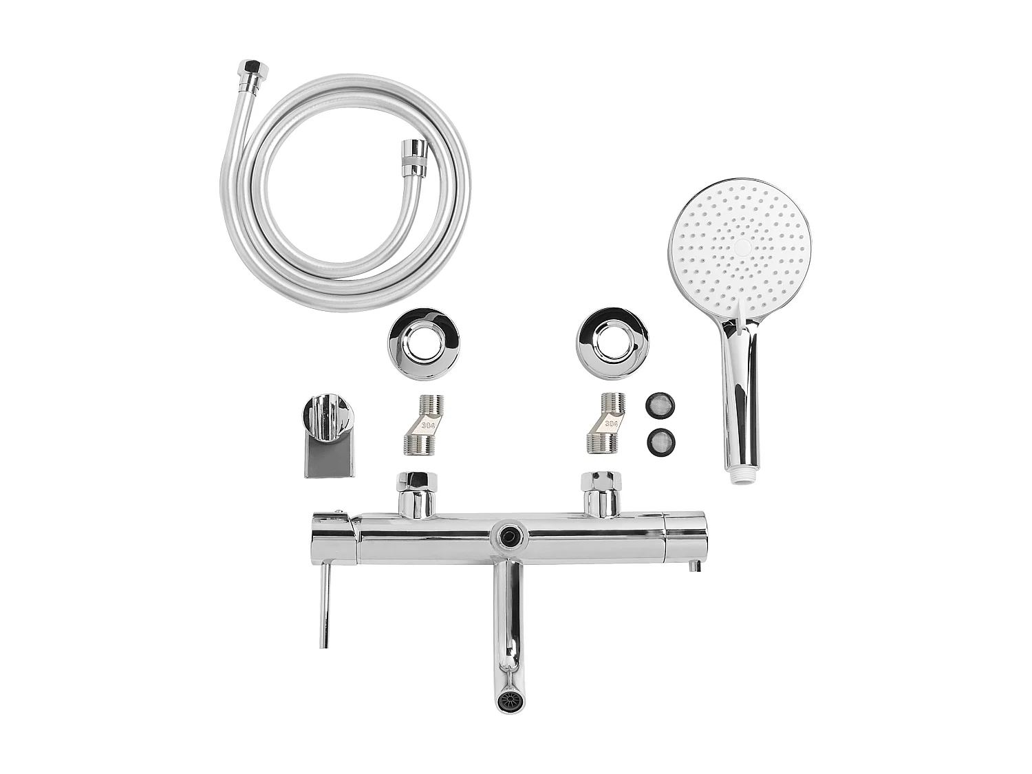 Robinet de douche mural MELIQUINA Argenté