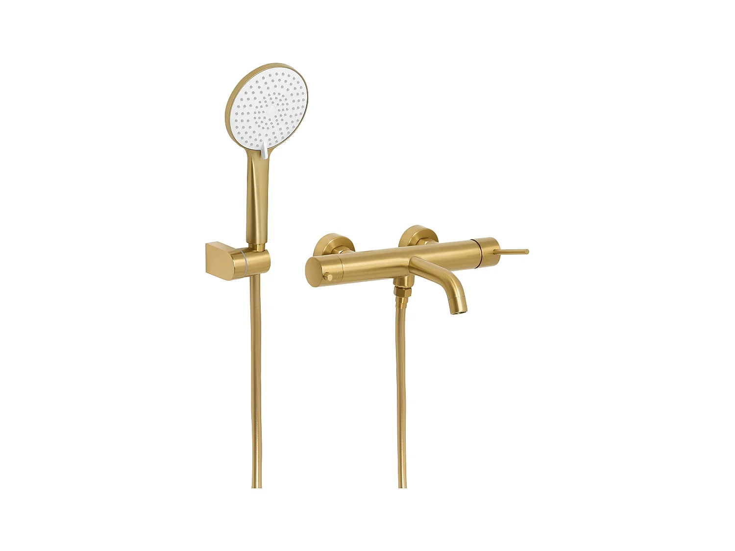 Robinet de douche mural MELIQUINA Doré