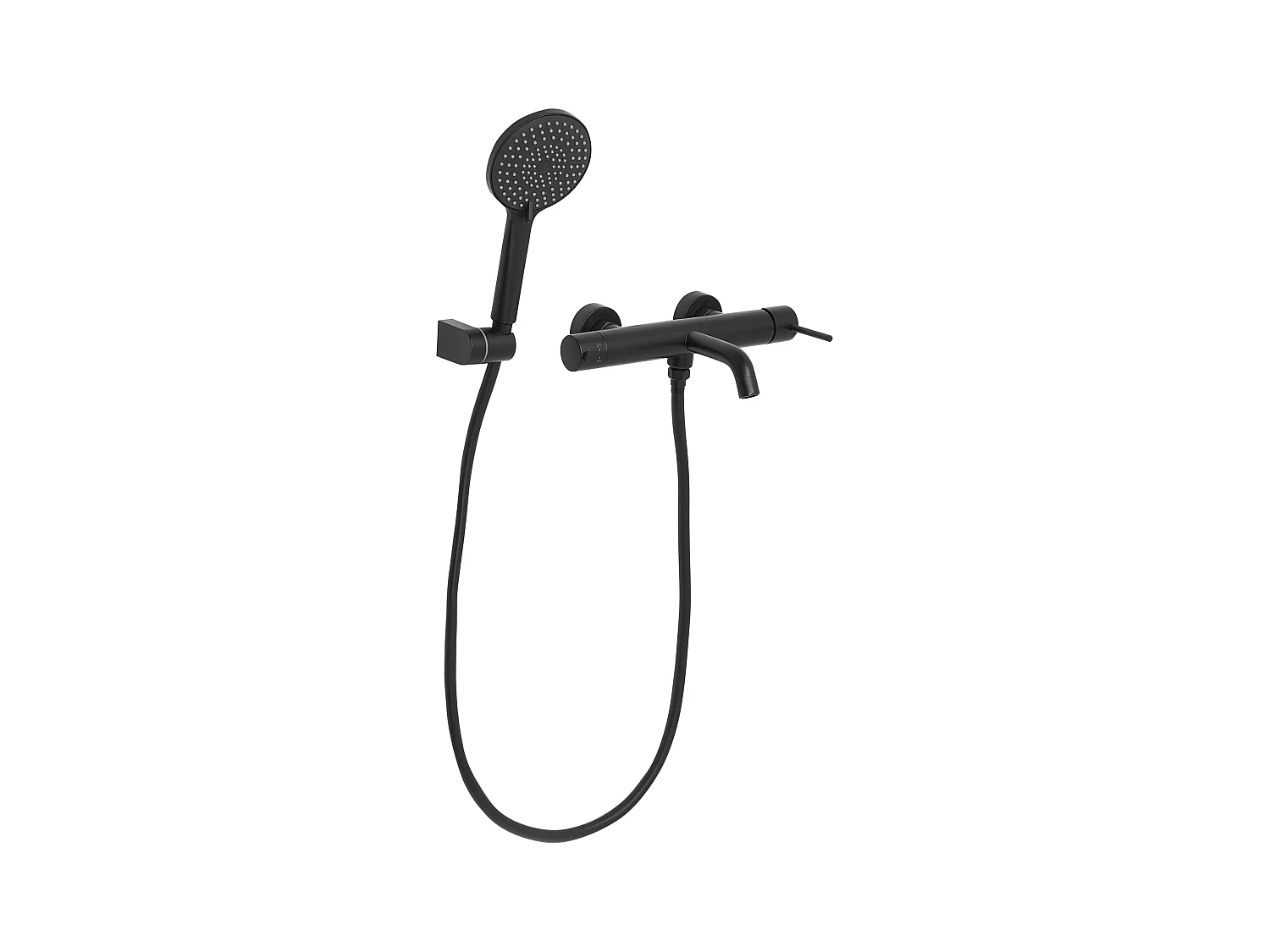 Robinet de douche mural MELIQUINA Noir