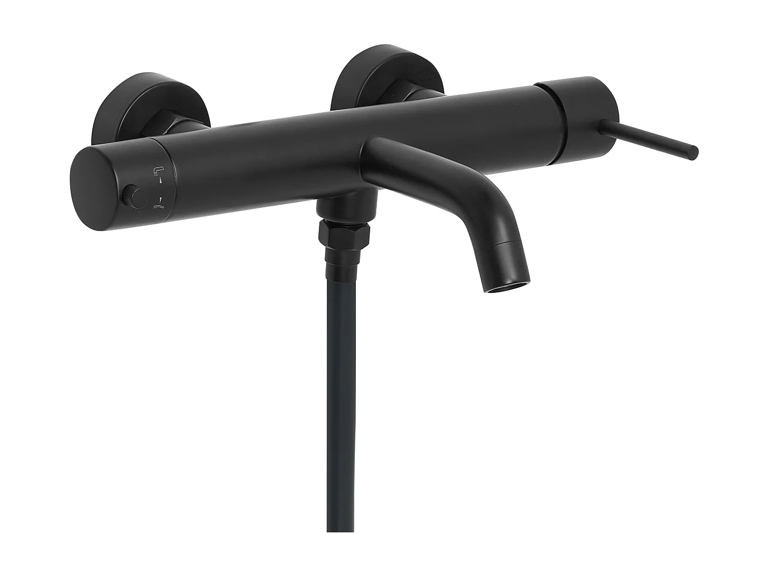 Robinet de douche mural MELIQUINA Noir