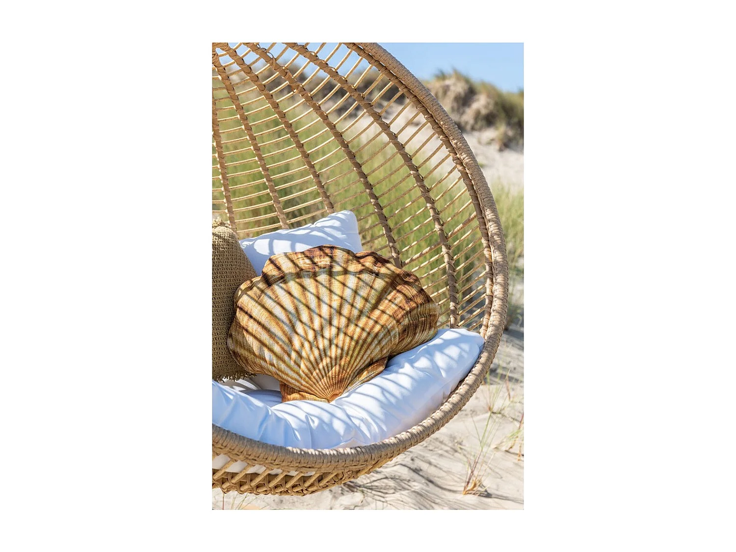 Fauteuil Suspendu Rond "Aciera" 193cm Naturel