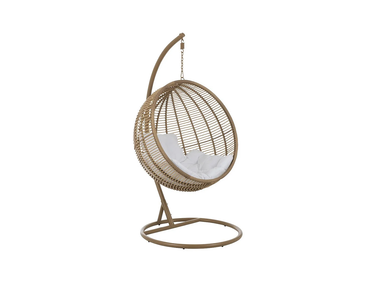 Fauteuil Suspendu Rond "Aciera" 193cm Naturel