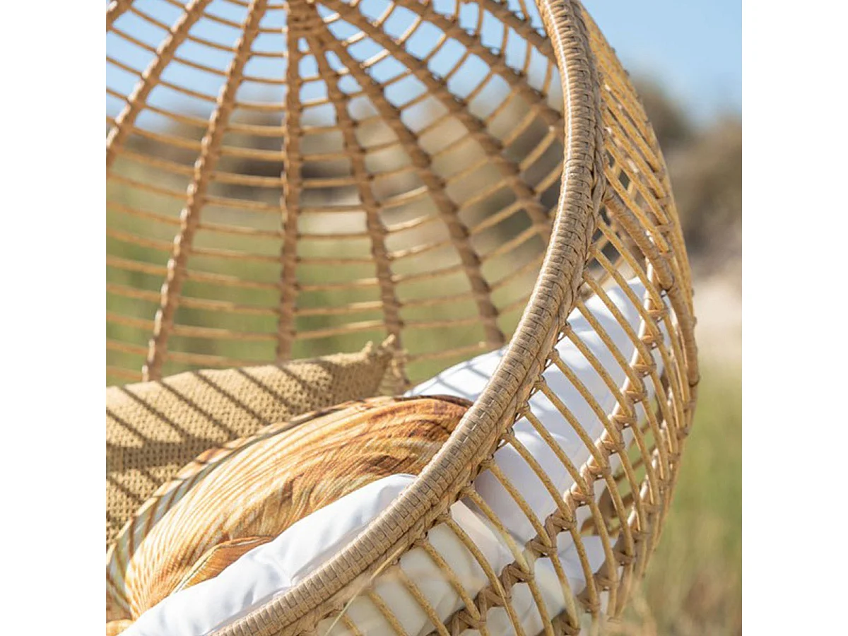 Fauteuil Suspendu Rond "Aciera" 193cm Naturel