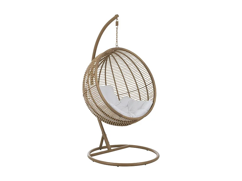 Fauteuil Suspendu Rond "Aciera" 193cm Naturel