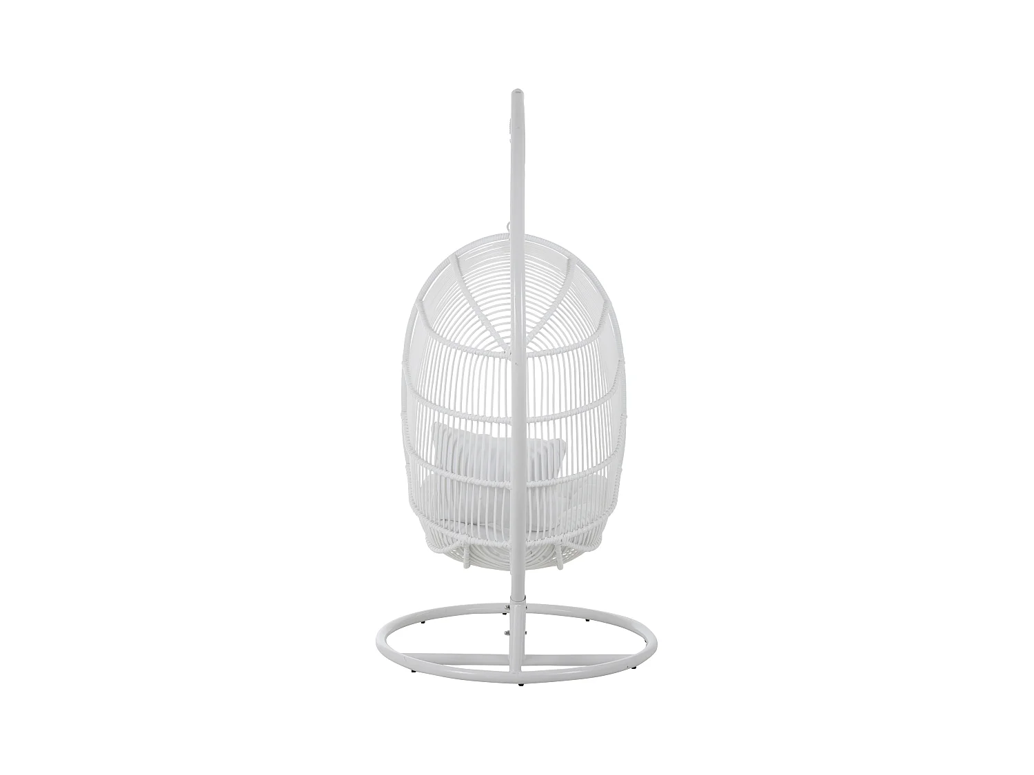 Fauteuil Suspendu Ovale "Aciera" 193cm Blanc