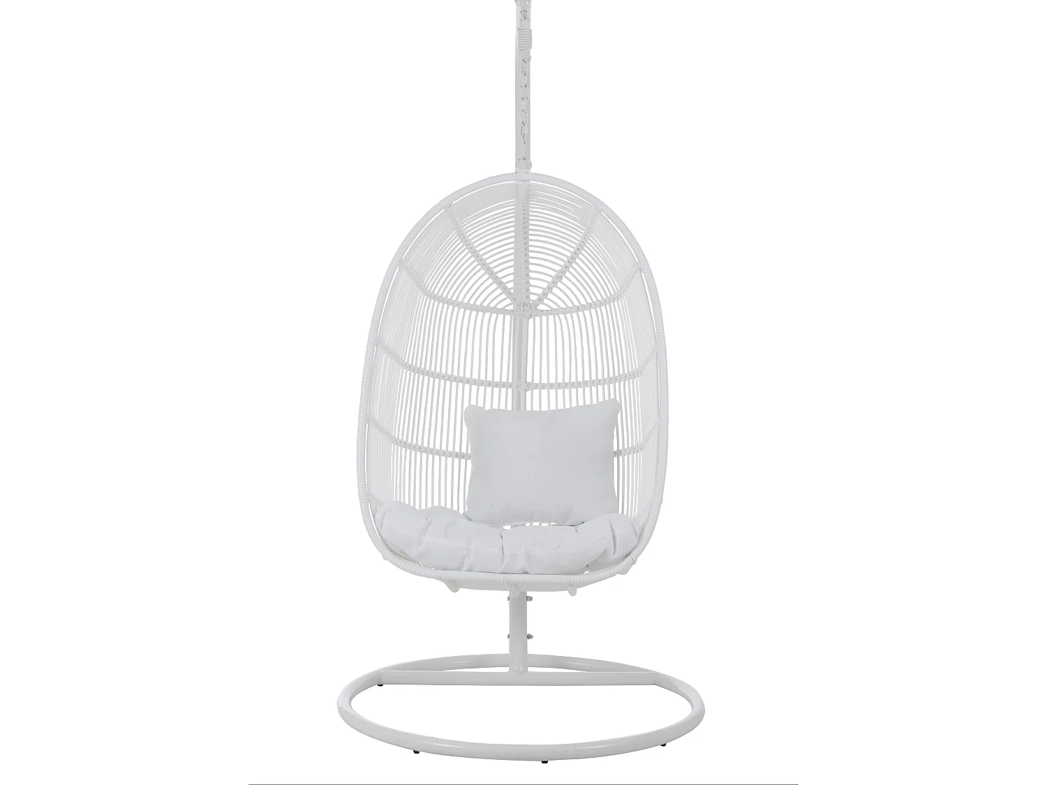 Fauteuil Suspendu Ovale "Aciera" 193cm Blanc