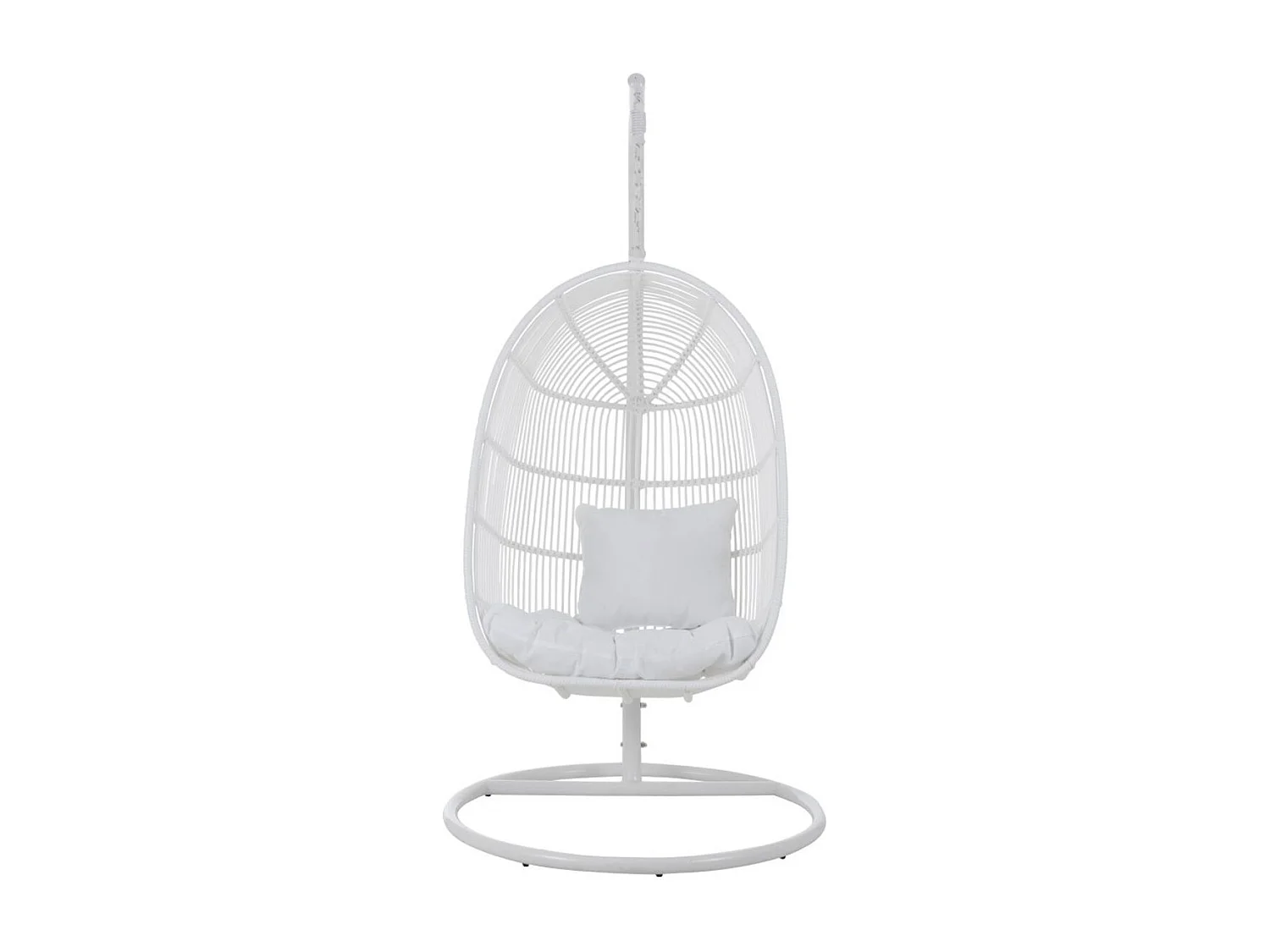 Fauteuil Suspendu Ovale "Aciera" 193cm Blanc